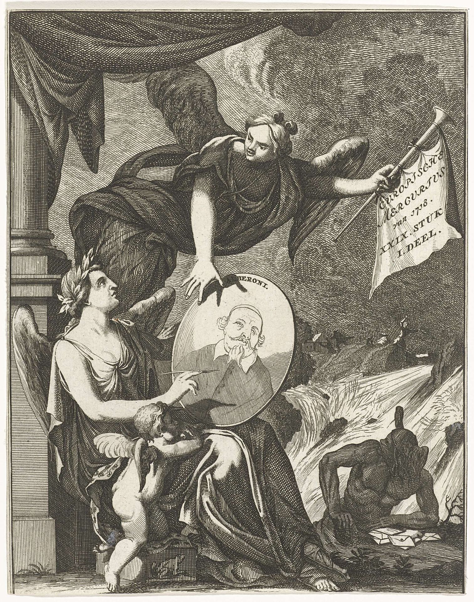 Titelpagina voor de Europische Mercurius van 1718 by Anonymous