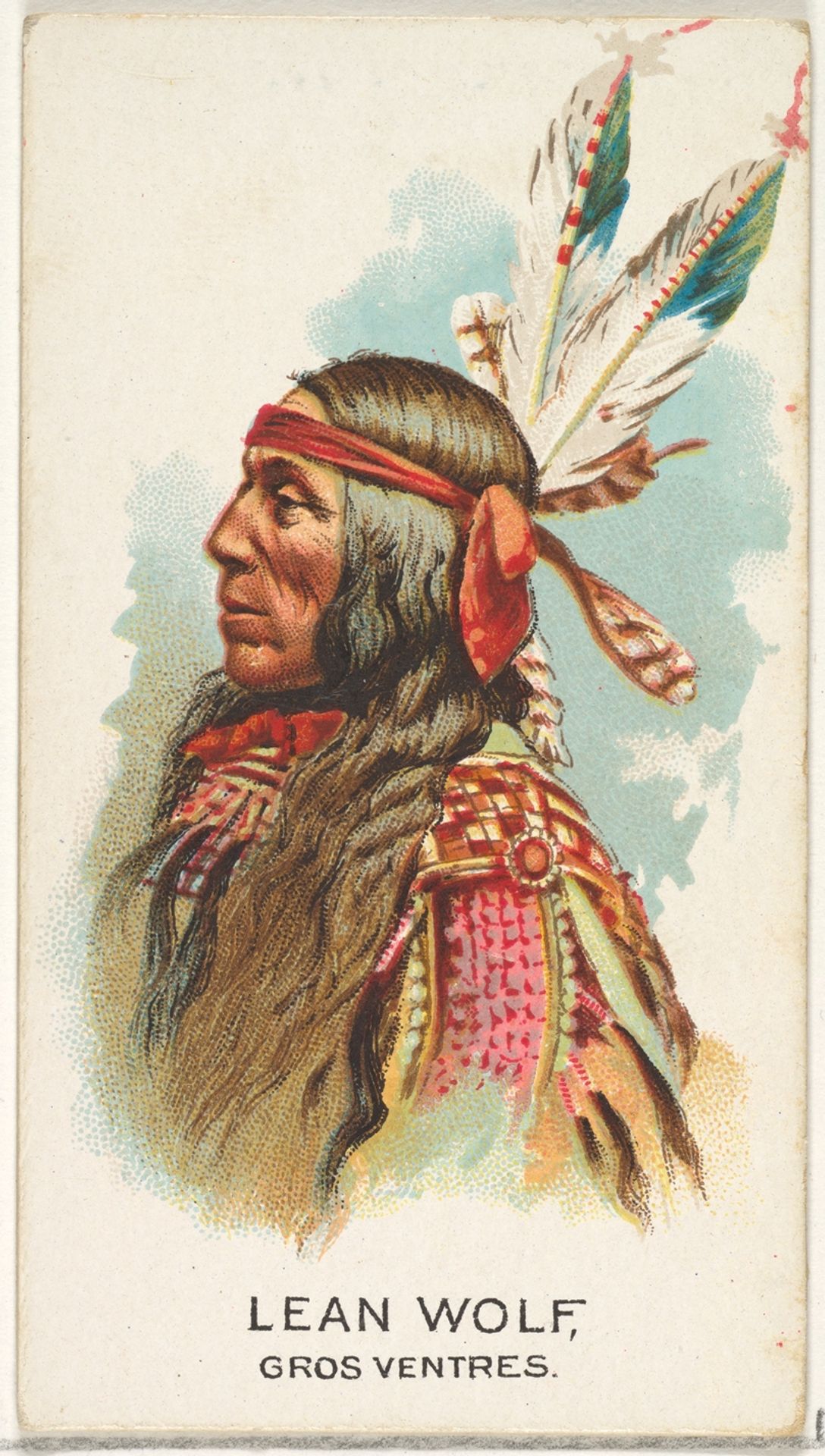 Lean Wolf, Gros Ventres, from the American Indian Chiefs series (N2) for Allen & Ginter Cigarettes Brands by Allen & Ginter