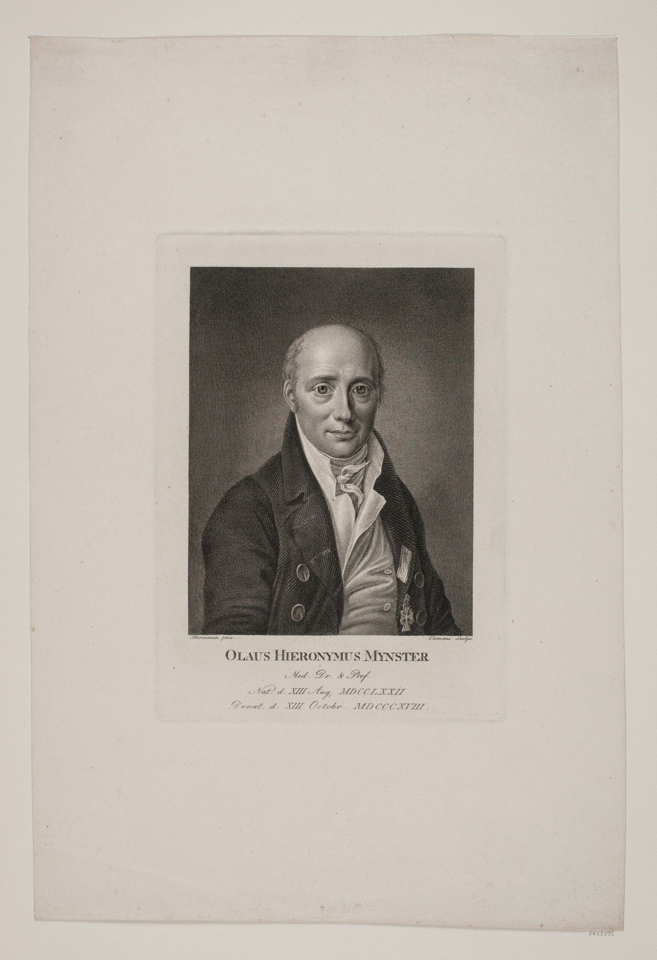 Professor Ole Hieronymus Mynster by J.F. Clemens