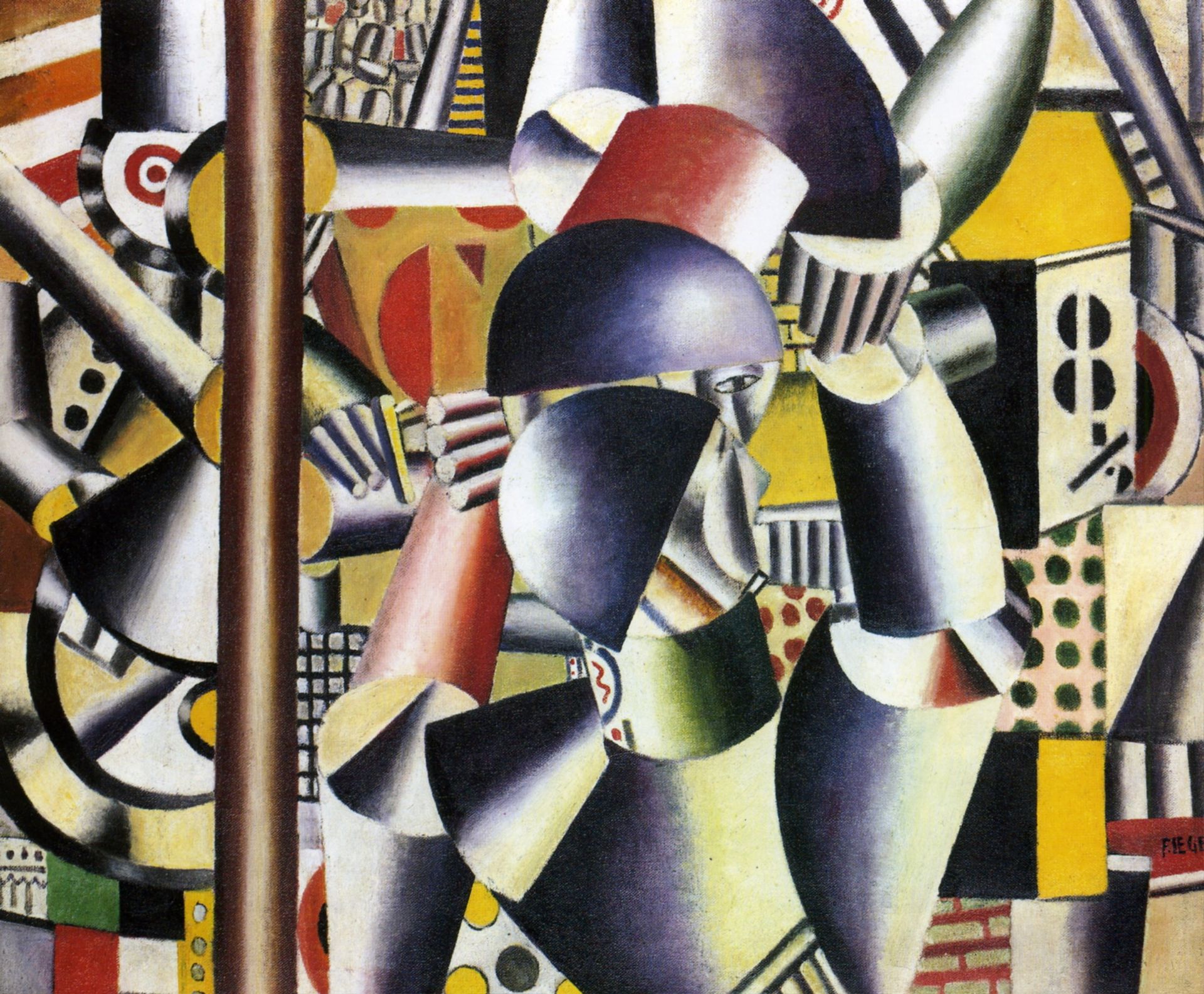 Acrobats in the circus by Fernand Léger
