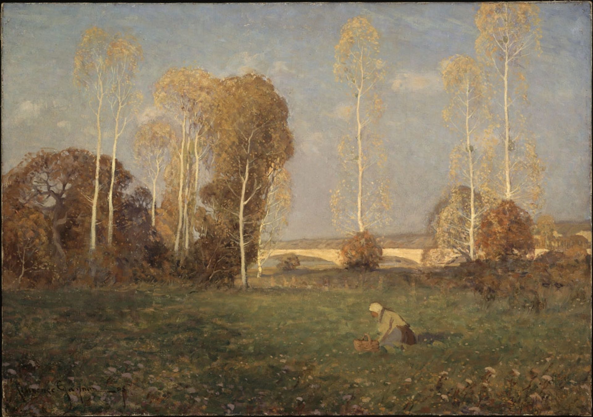 Autumn, Pont-de-l'Arche by Clarence Gagnon