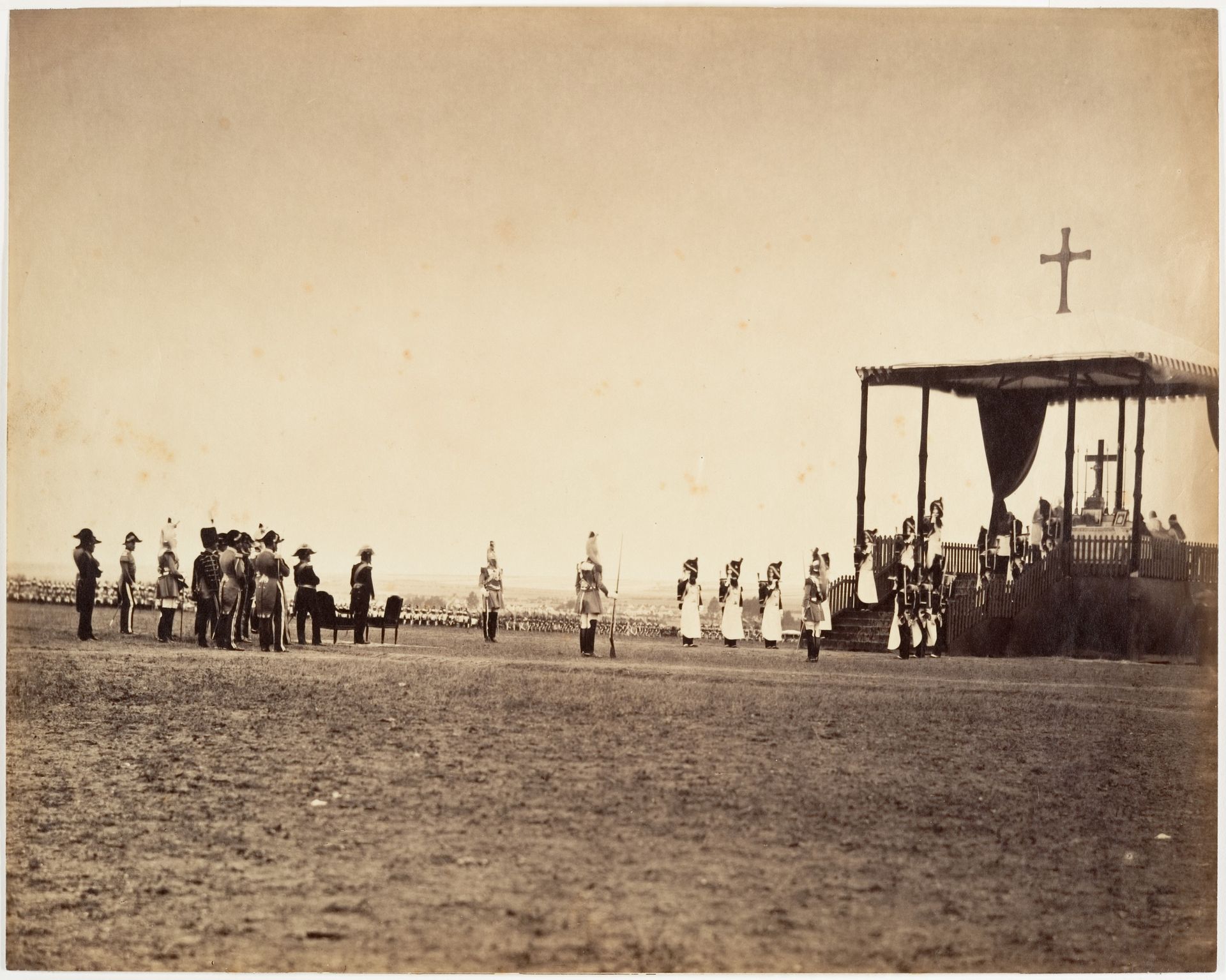La Messe au Camp de Châlons by Gustave Le Gray