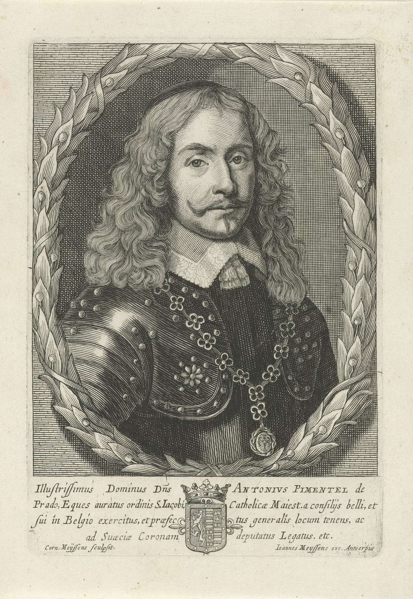 Portret van Don Antonio Pimentel de Prado by Cornelis Meyssens