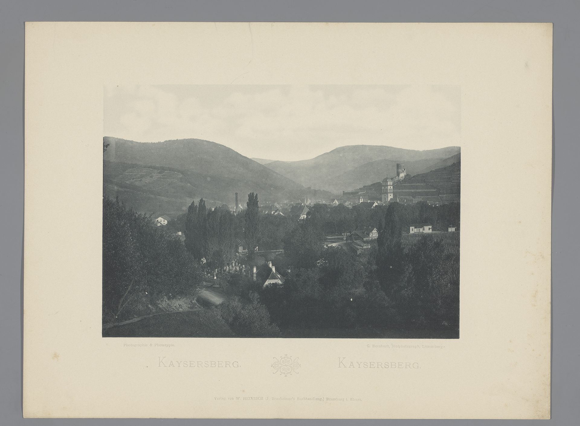 Gezicht op Kaysersberg by Charles Bernhoeft