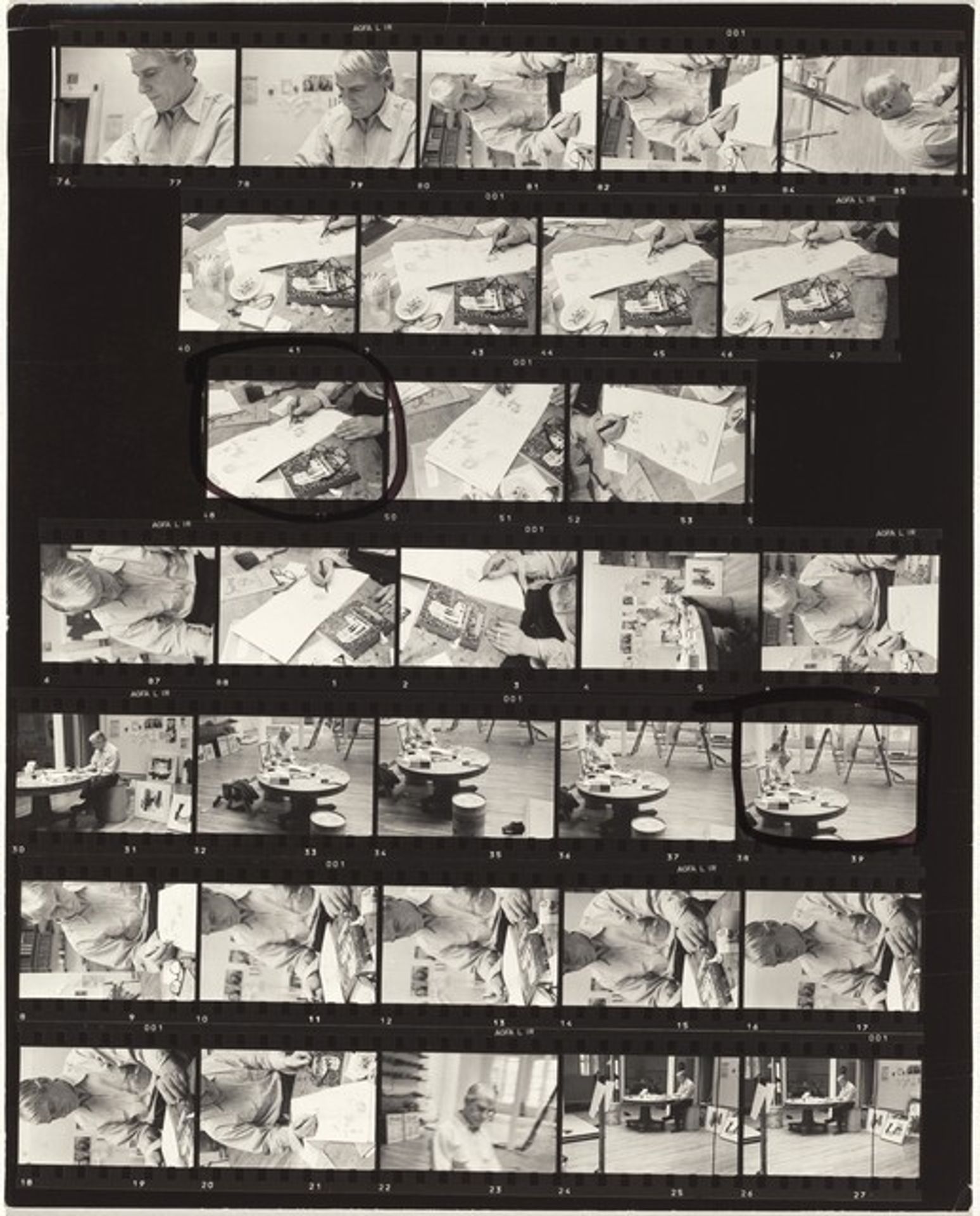 Willem de Kooning 8 by Robert Frank