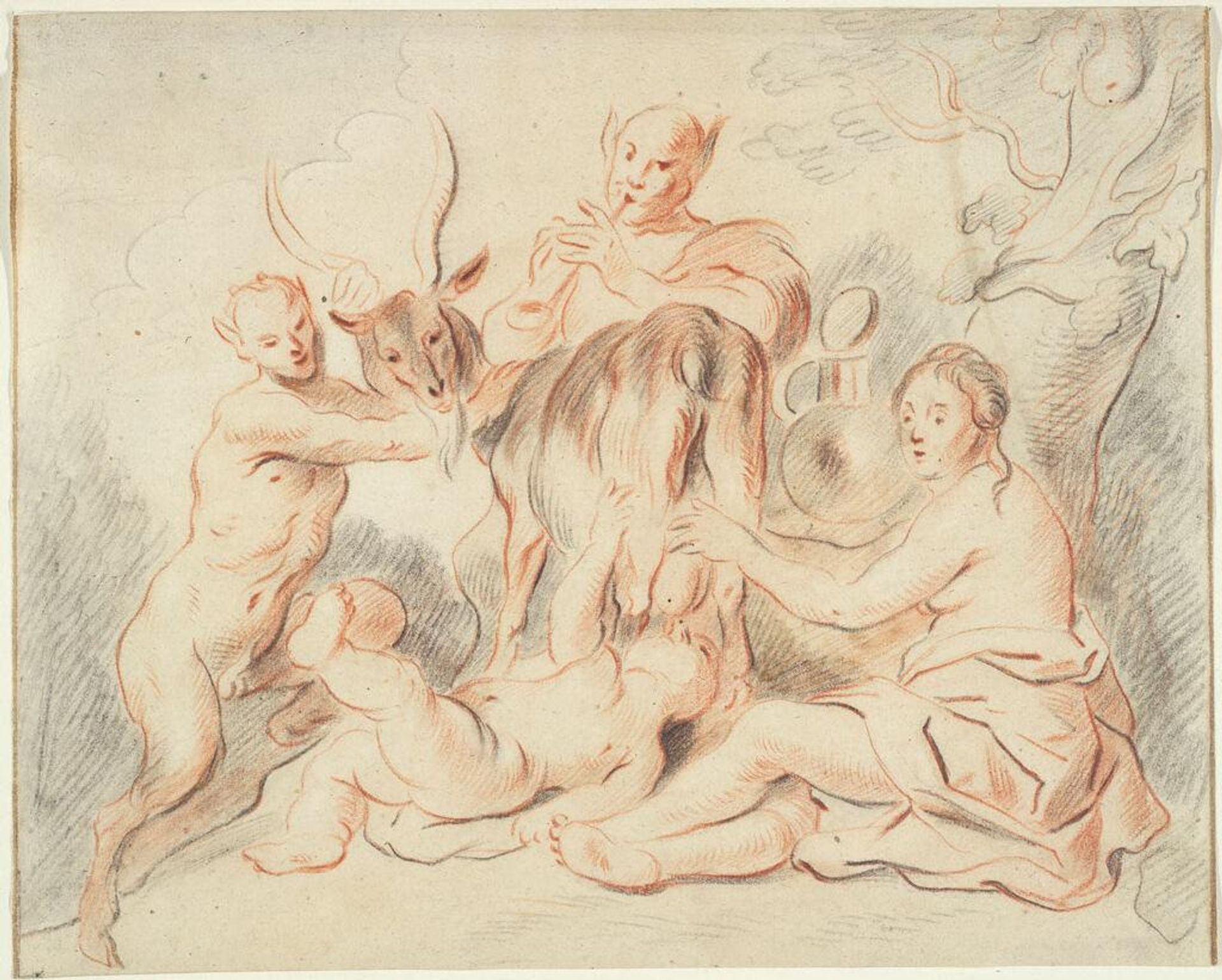 The Infant Jupiter Fed by the Goat Amalthea by Jacques Jordaens