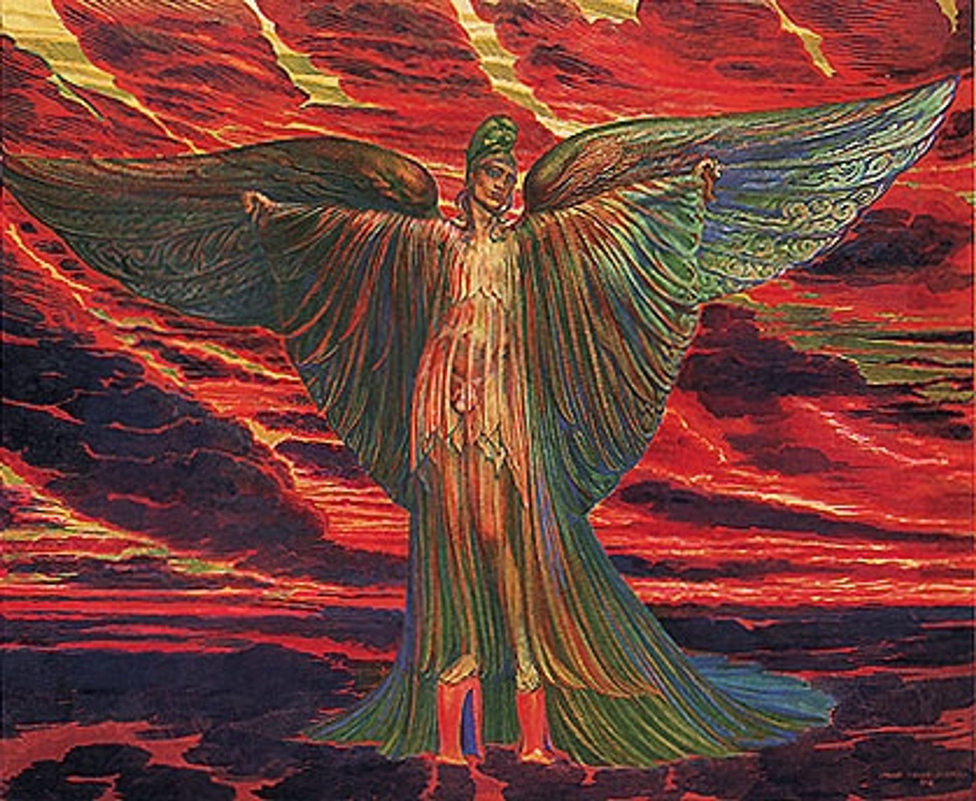 ICARUS ON COTHURNI (from the Lohengrin Cycle) by Ernst Fuchs