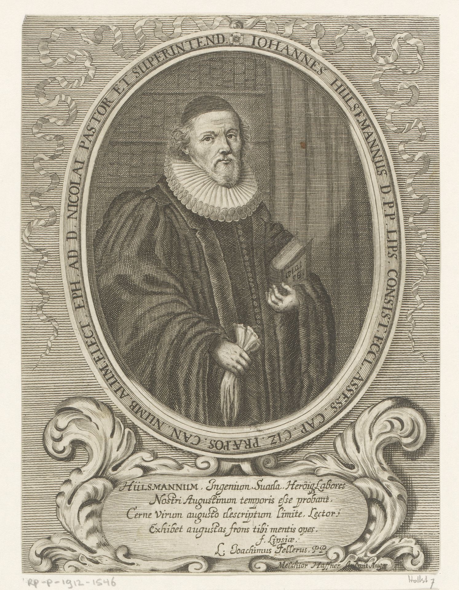 Portret van Johann Hülsemann by Melchior (II) Hafner