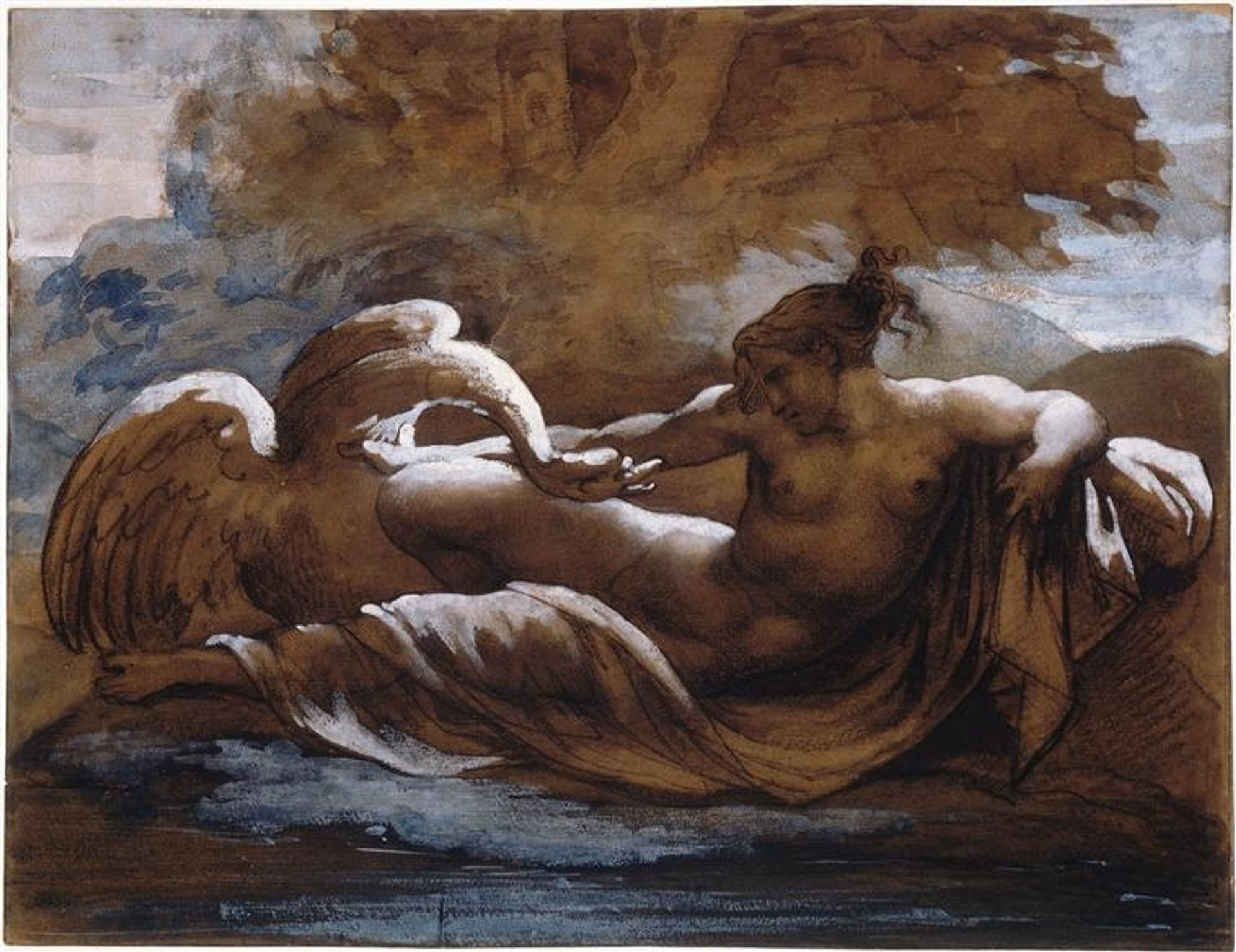 Leda and the Swan by Théodore Géricault