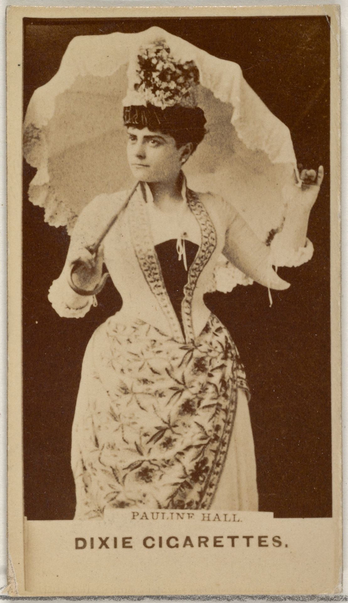 Pauline Hall, from the Actors and Actresses series (N45, Type 7) for Dixie Cigarettes by Allen & Ginter