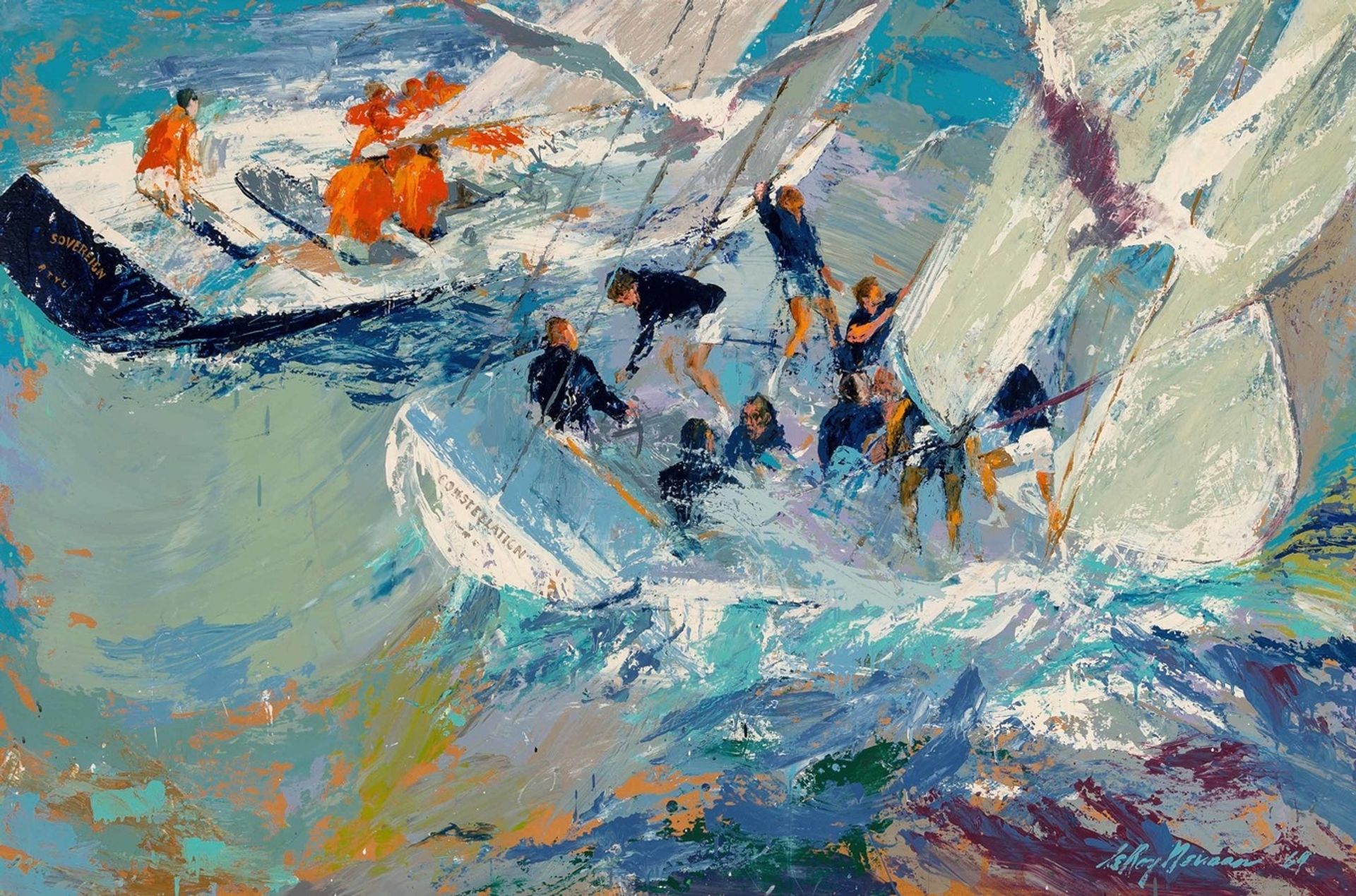 America’s Cup, Newport by LeRoy Neiman