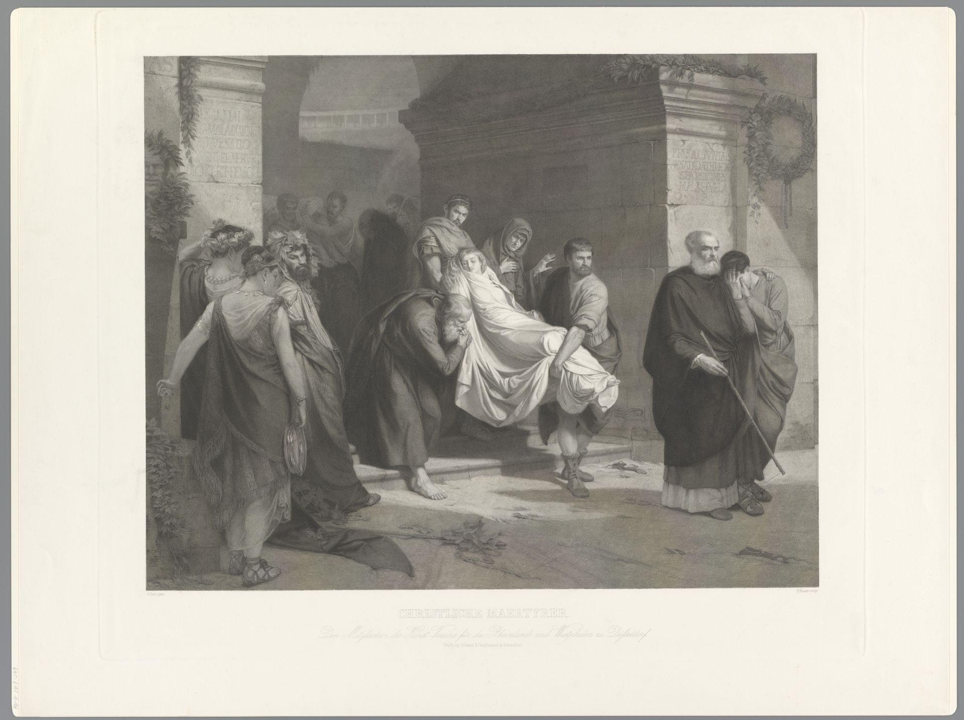 Christelijke martelaars worden weggedragen by Heinrich Nuesser