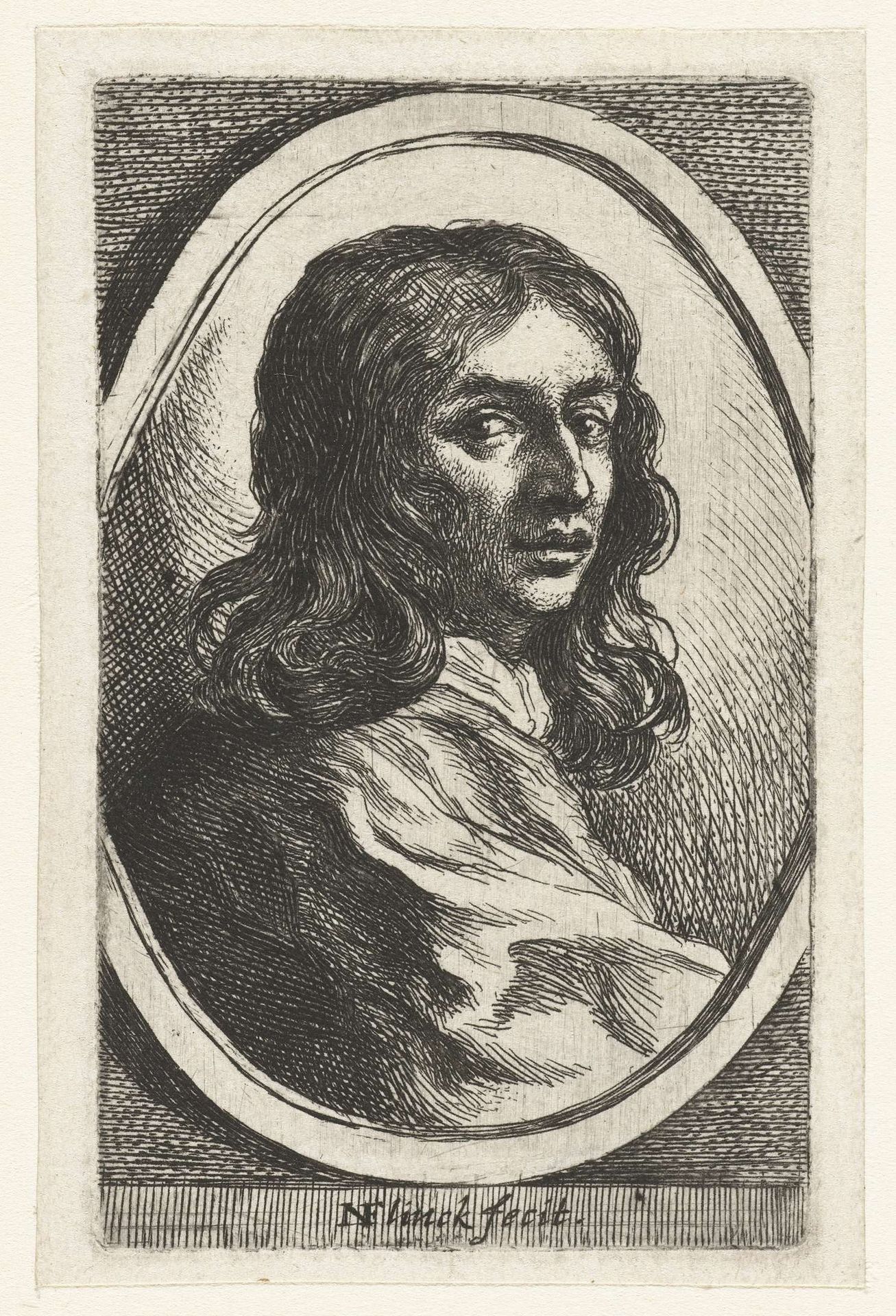 Zelfportret van Nicolaes Flinck by Nicolaes Anthoni Flinck