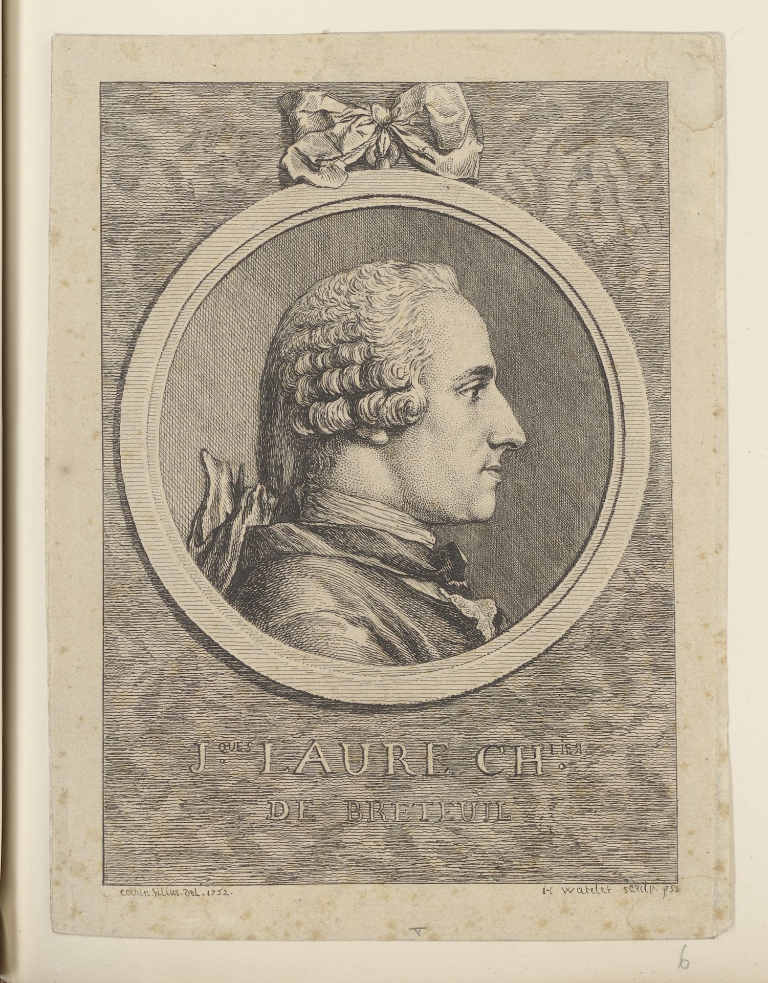 Portret van Jacques-Laure Le Tonnelier de Breteuil by Claude Henri Watelet