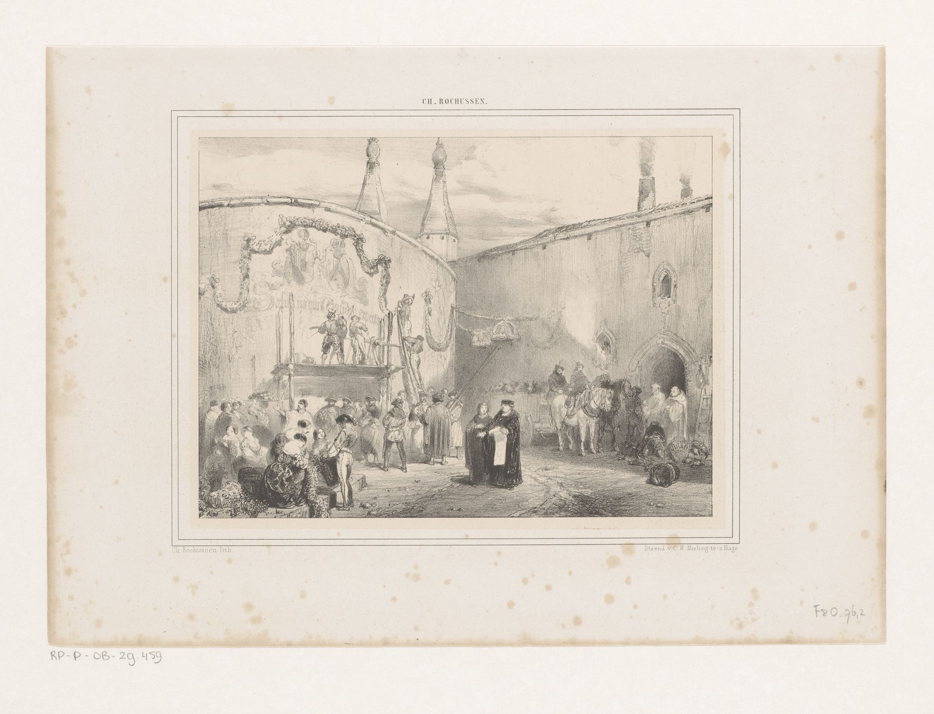 Voorbereidingen voor een feest by Charles Rochussen
