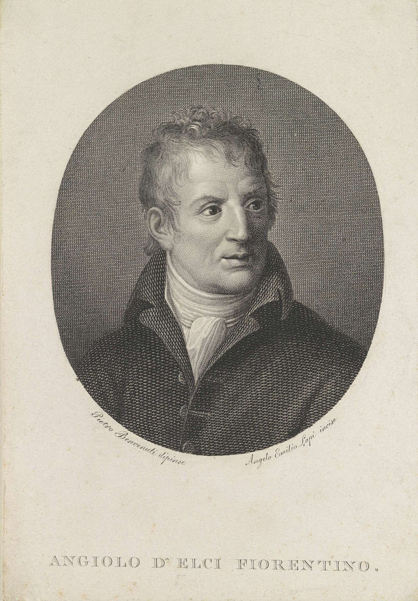 Portret van Angelo Maria Pannocchieschi, markies van d'Elci by Angelo Emilio Lapi