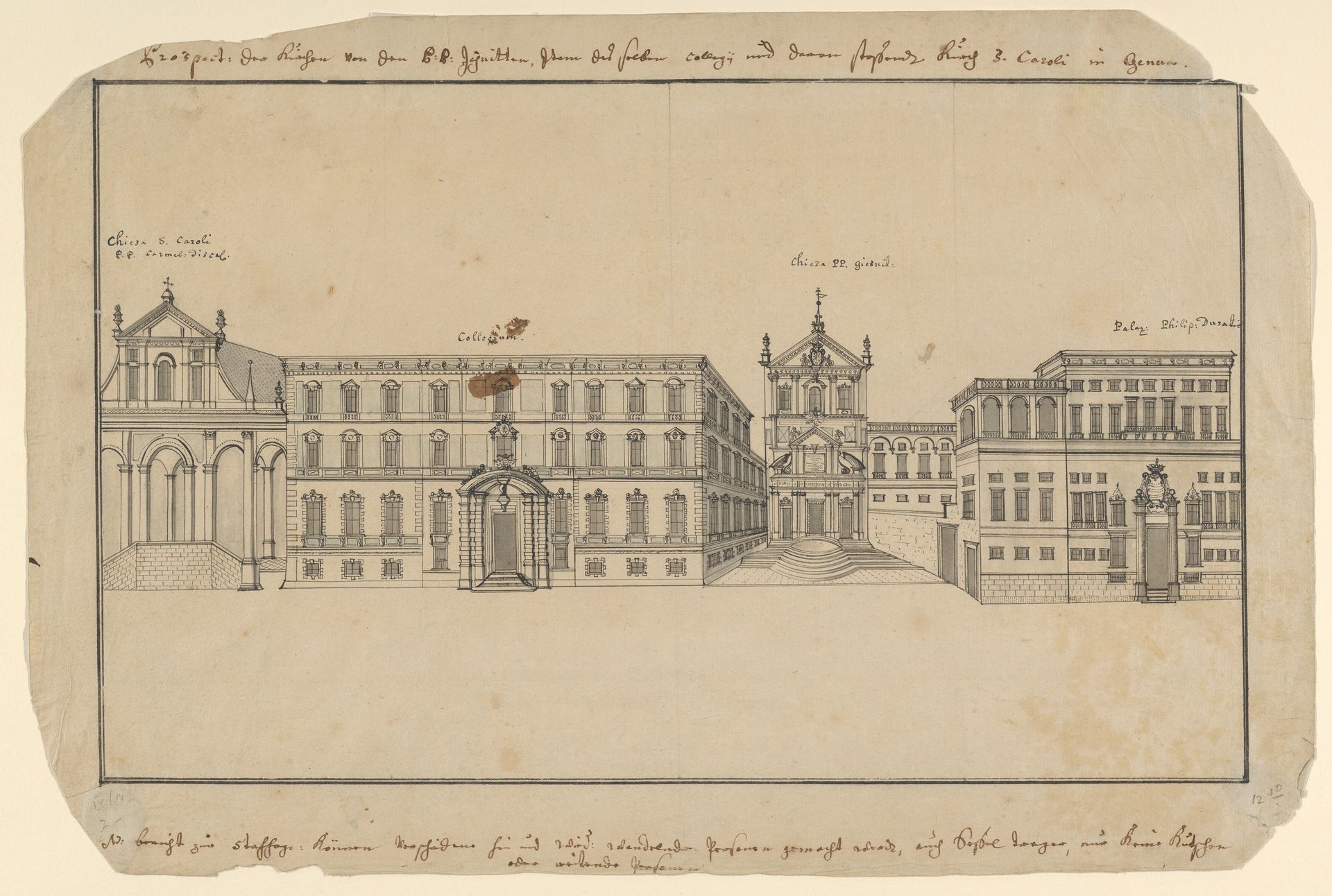 View of Via Balbi in Genoa by Anonymous