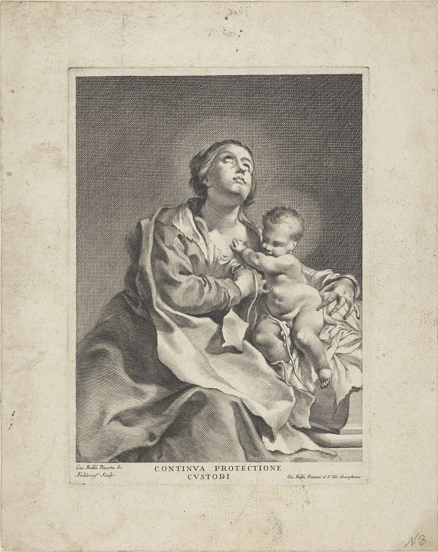 Maria met het Christuskind by Giovanni Antonio Faldoni