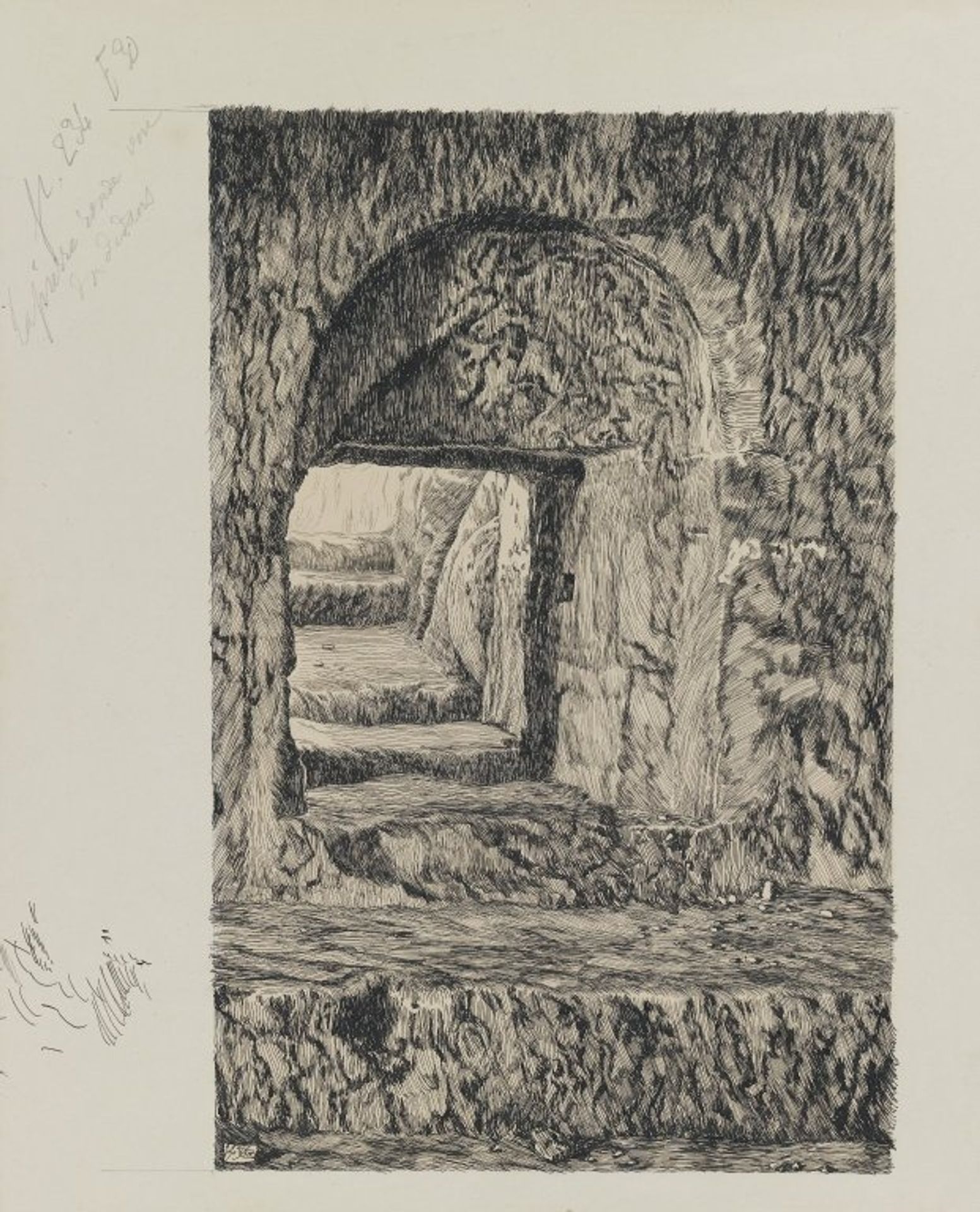 The Round Stone Seen from the Interior by James Tissot