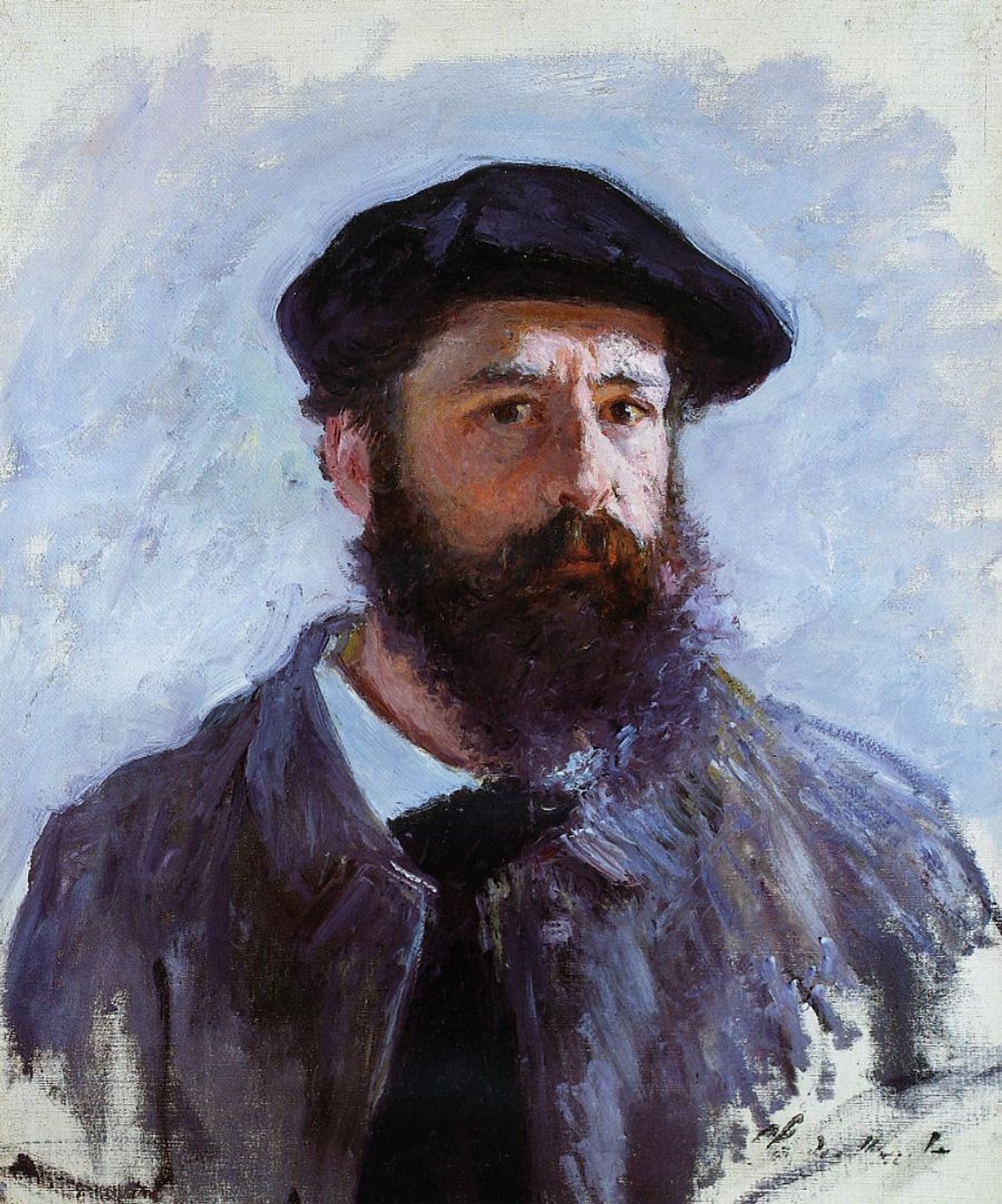 Self-Portrait with a Beret by Claude Monet