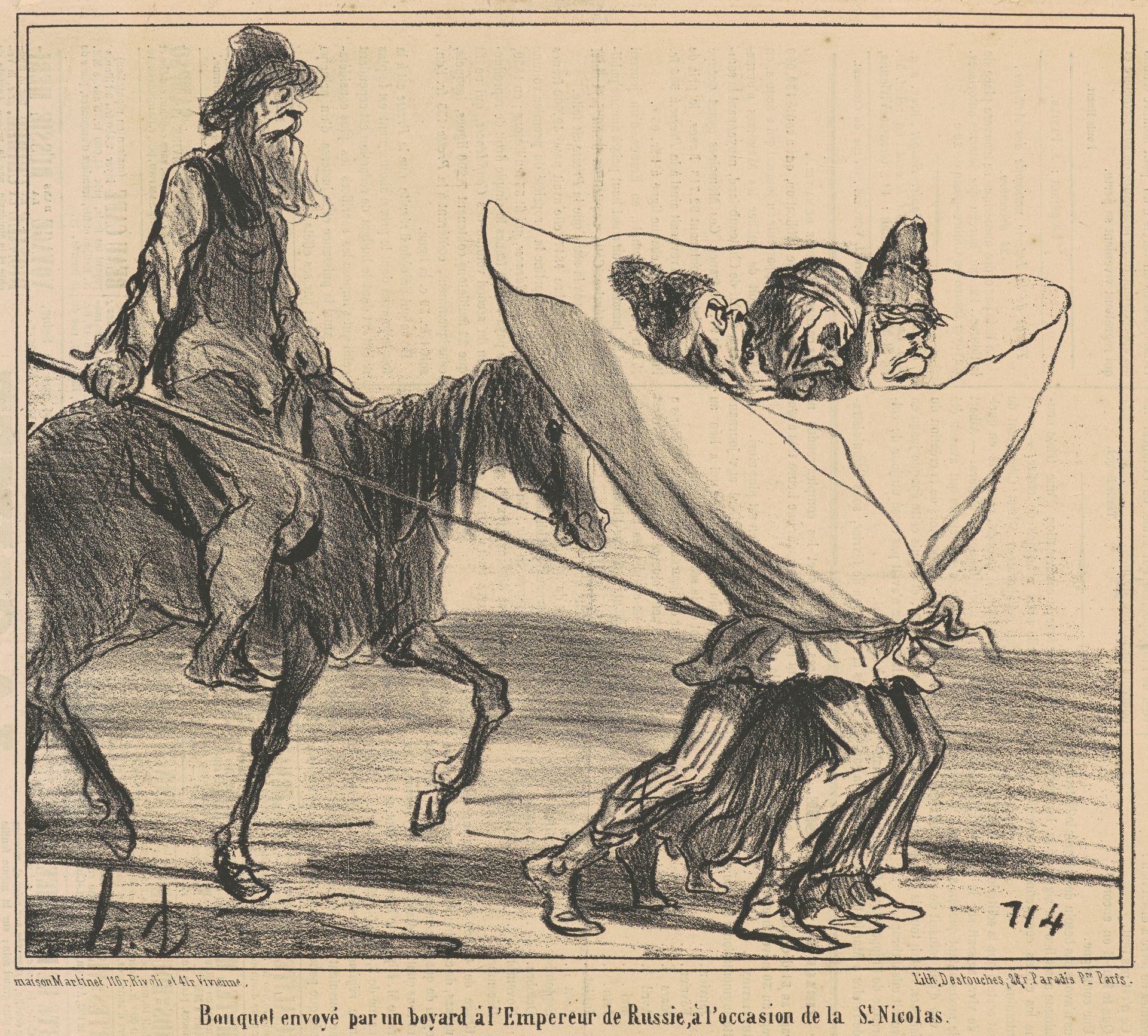 Bouquet envoyé ... A l'empereur de Russie ... by Honoré Daumier