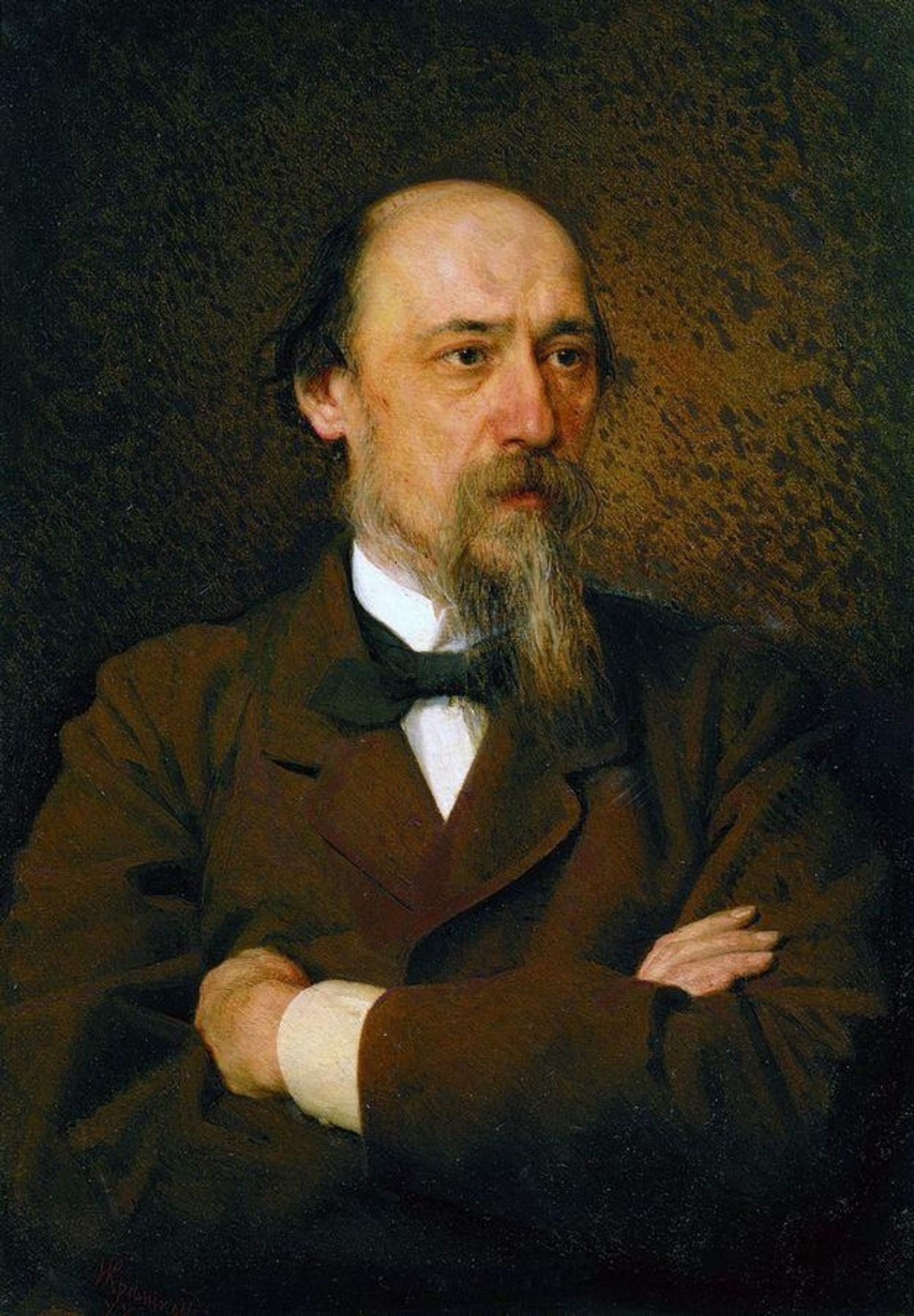 Portrait of the poet Nikolai Nekrasov by Ivan Kramskoy