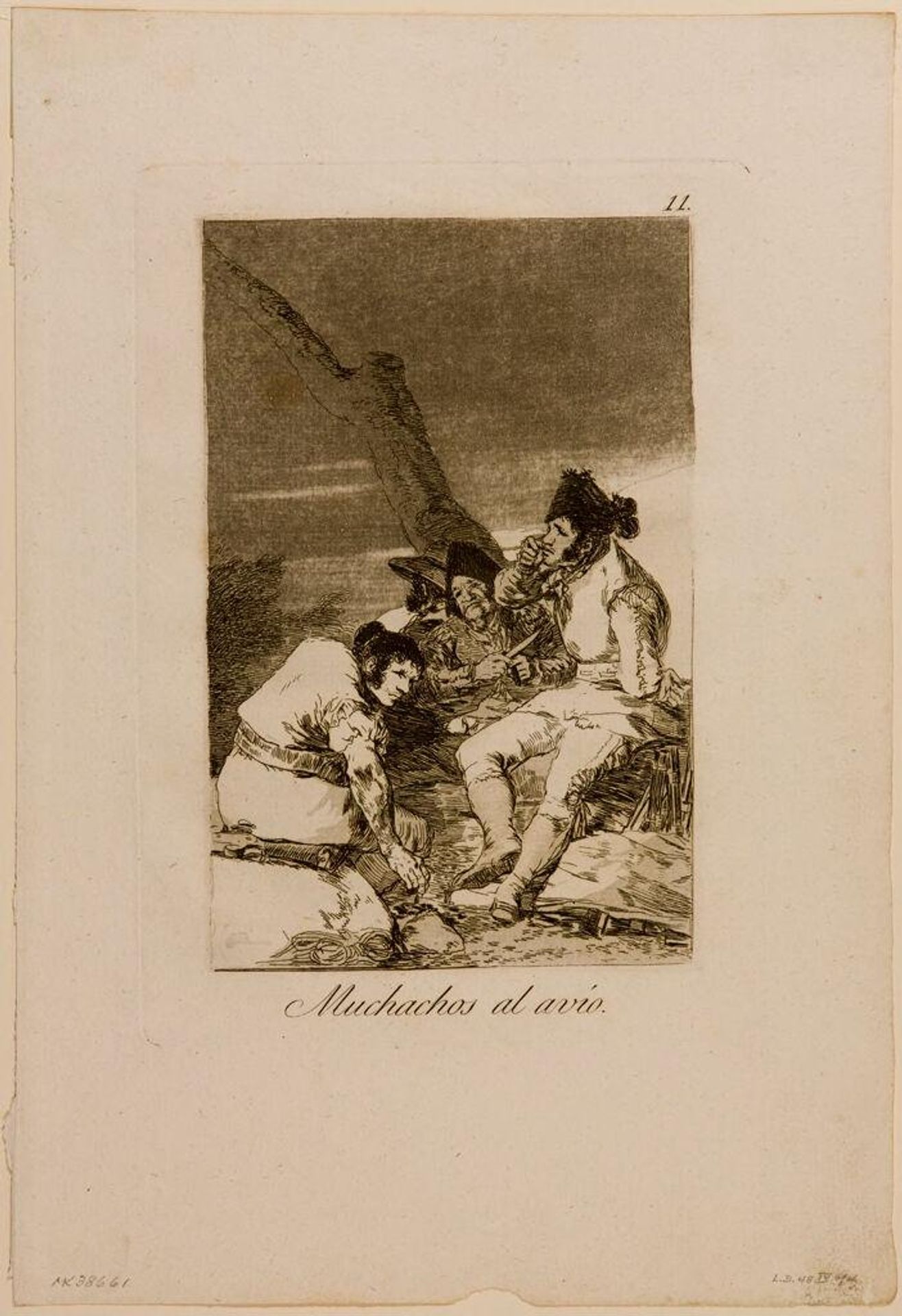 Lads Making Ready by Francisco JosÃ© de Goya y Lucientes