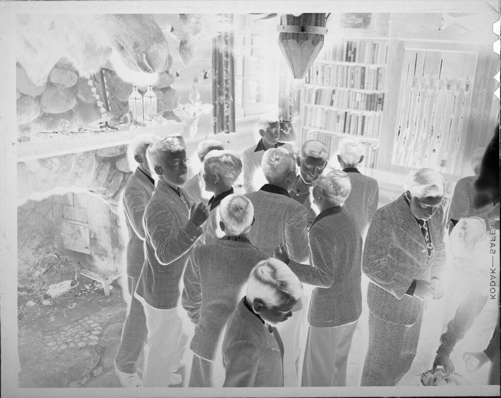 Untitled (young boys wearing suits at party) by Lucian and Mary Brown