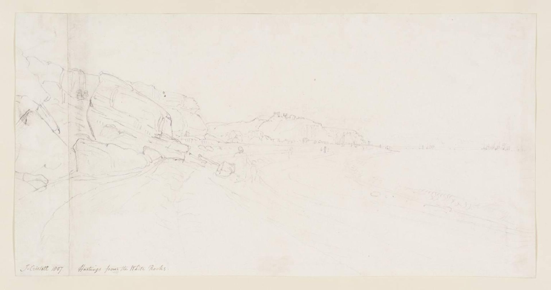 Hastings from the White Rocks by Joshua Cristall