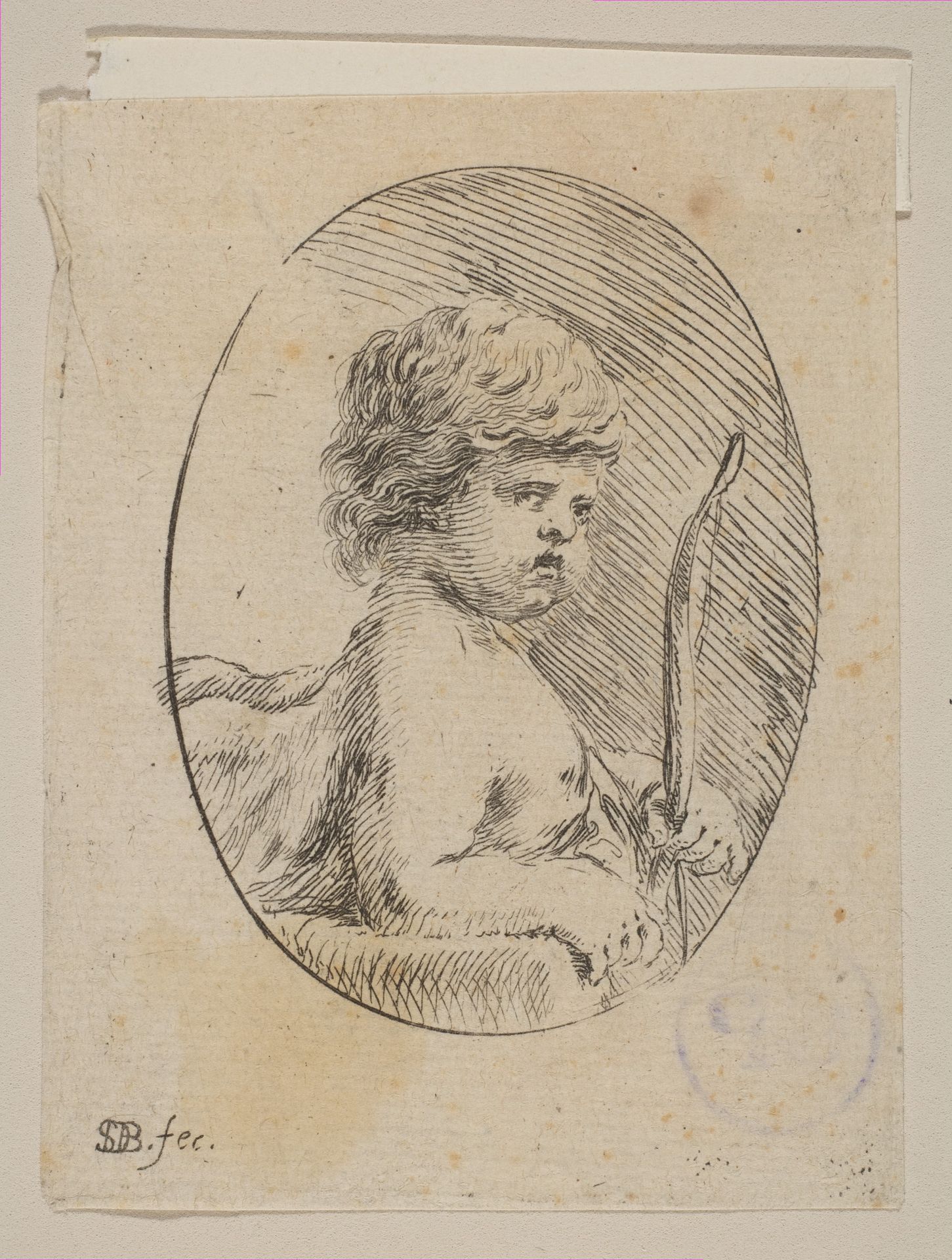 A Small Cupid with His Bow, from "Various figures and doodles" (Diverses figures et griffonnemens) by Stefano della Bella