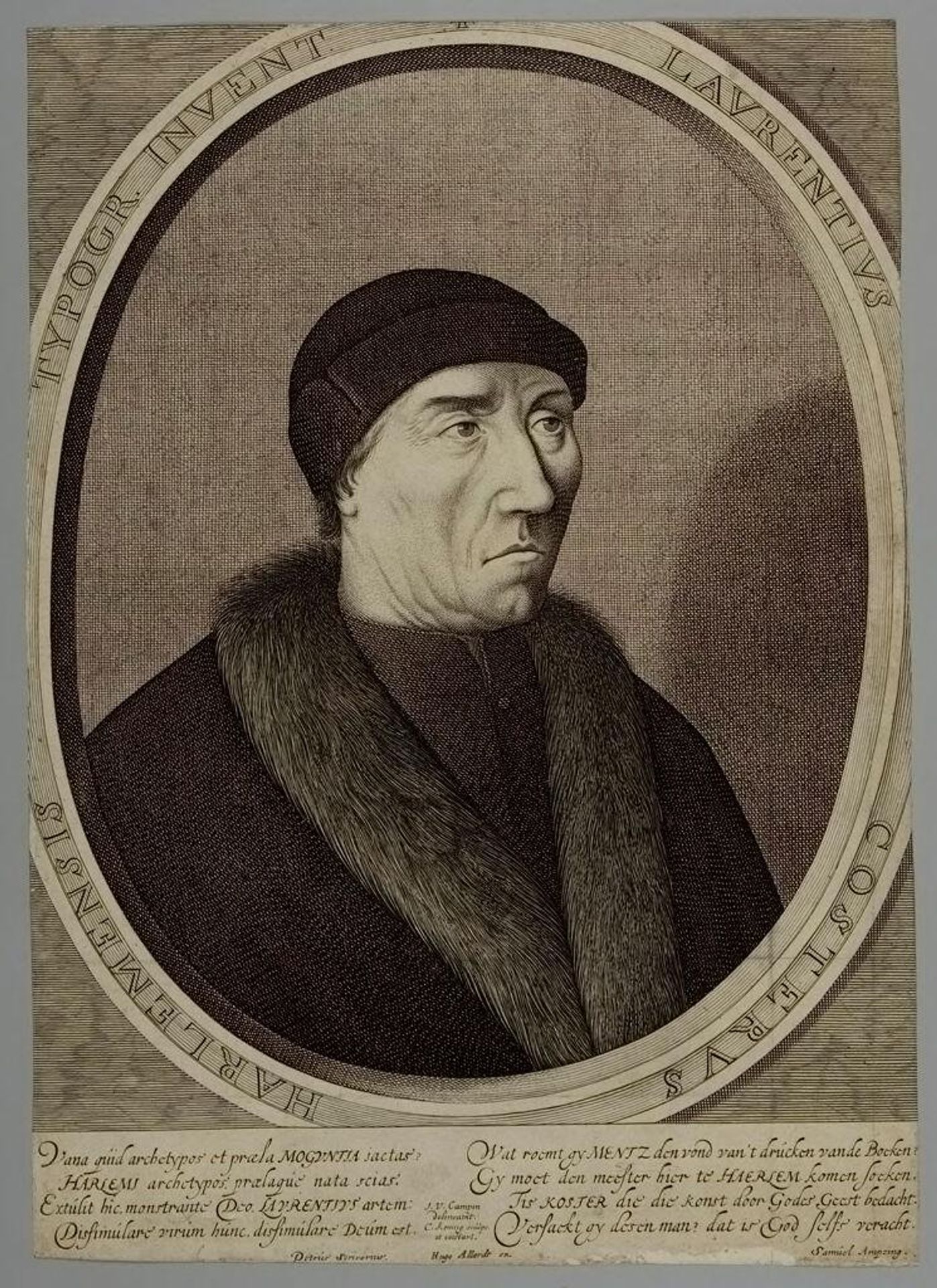 Laurens Janszoon Koster by Cornelis Koning