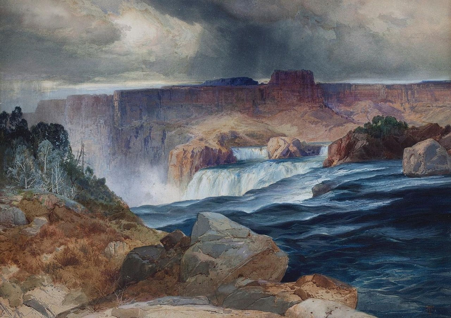Shoshone Falls, Snake River, Idaho by Thomas Moran