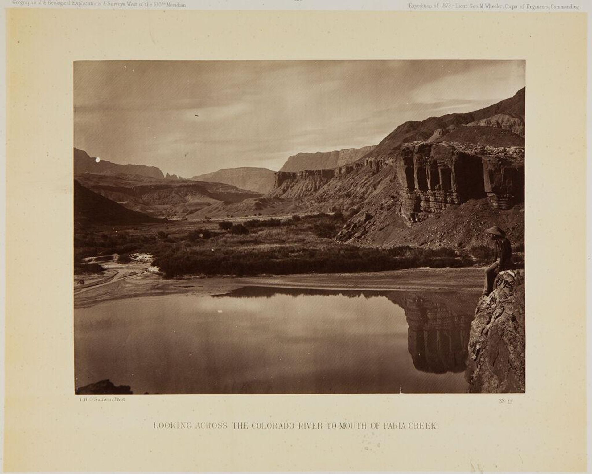 Looking Across the Colorado River to Mouth of Paria Creek by Timothy H. O'Sullivan