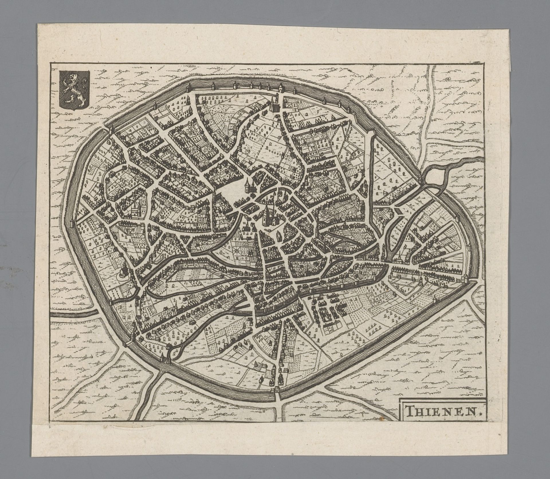 Plattegrond van Tienen by Anonymous