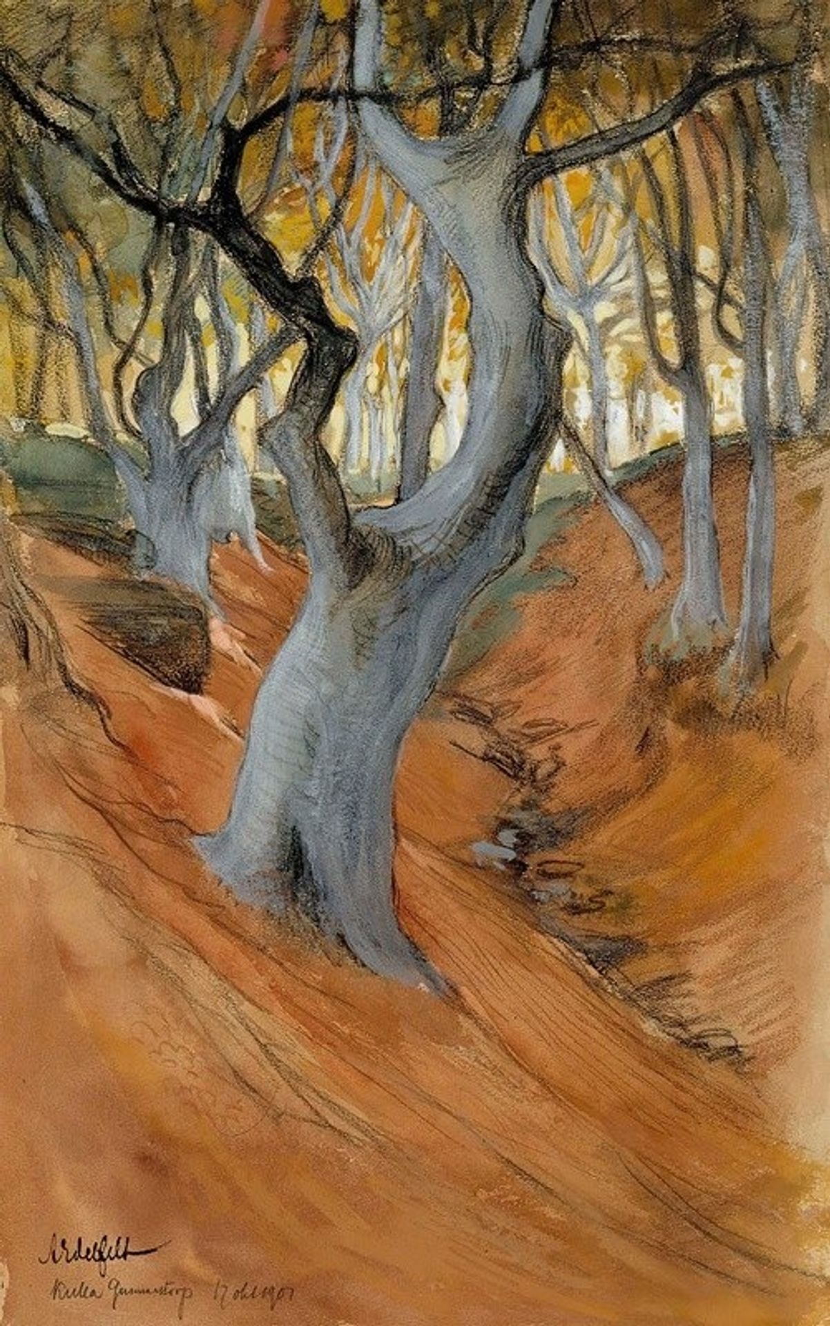 Beech Forest by Albert Edelfelt