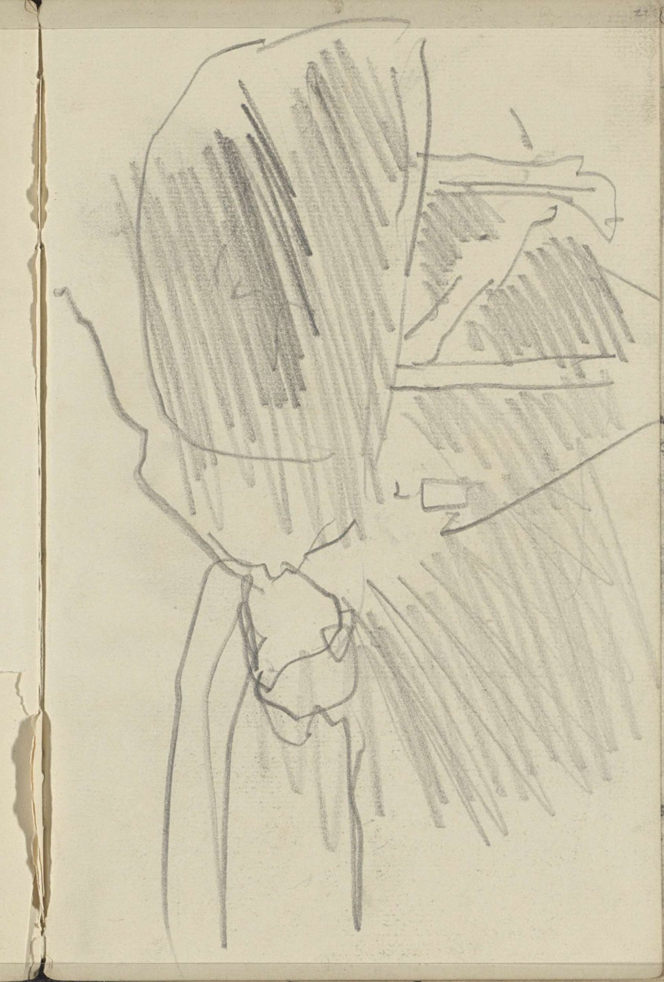 Studie, mogelijk van een aangemeerd schip by George Hendrik Breitner