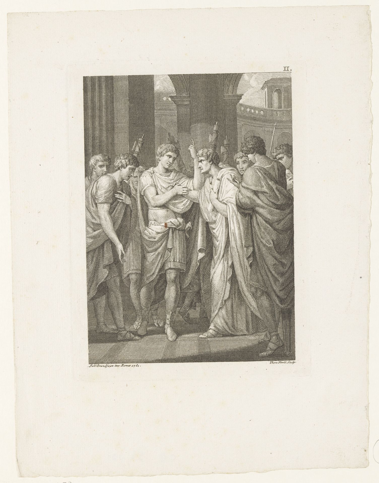 Germanicus wordt 's nachts gewekt in het legerkamp by Tommaso Piroli