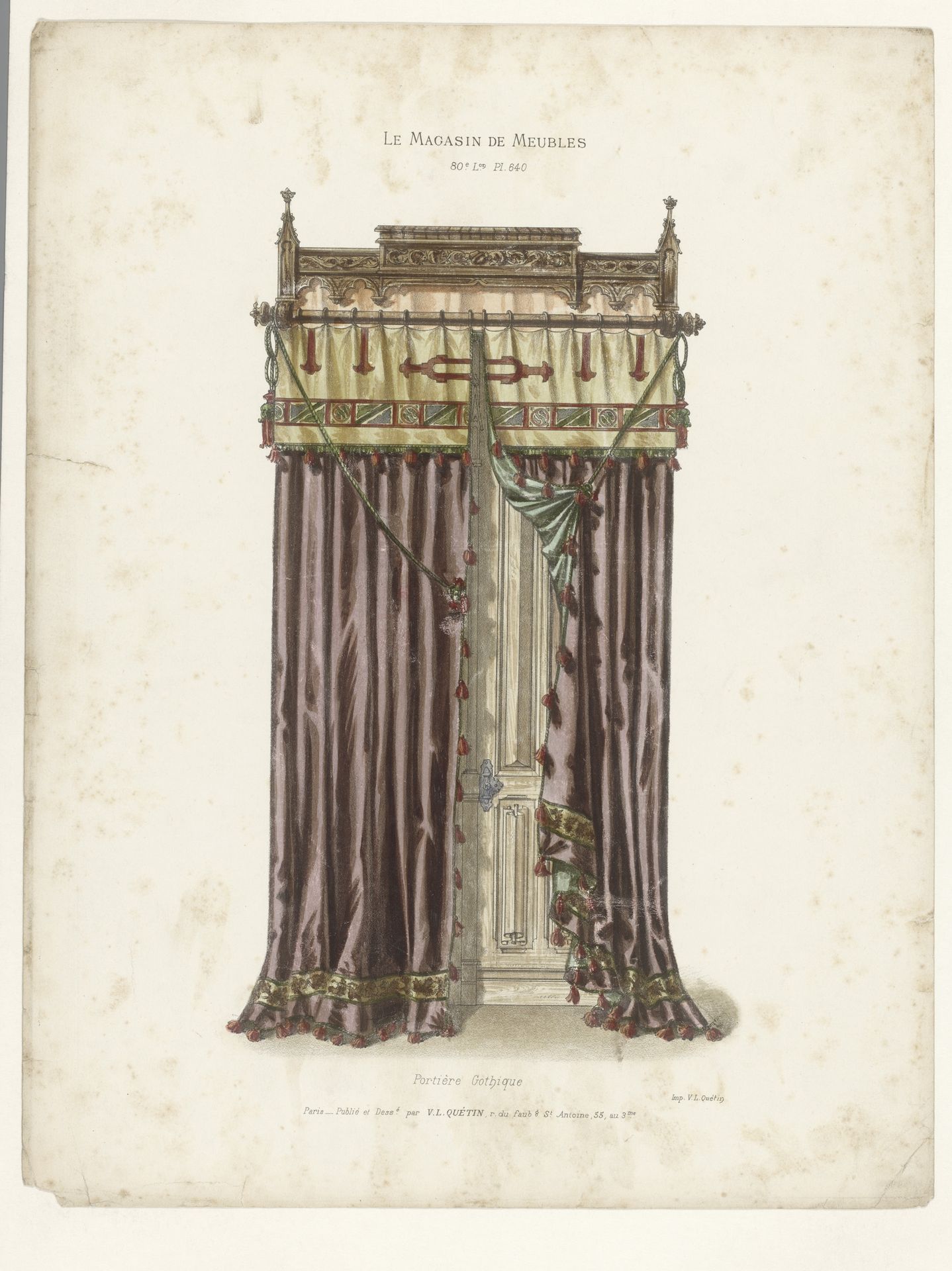 Venster met gordijnen by Anonymous