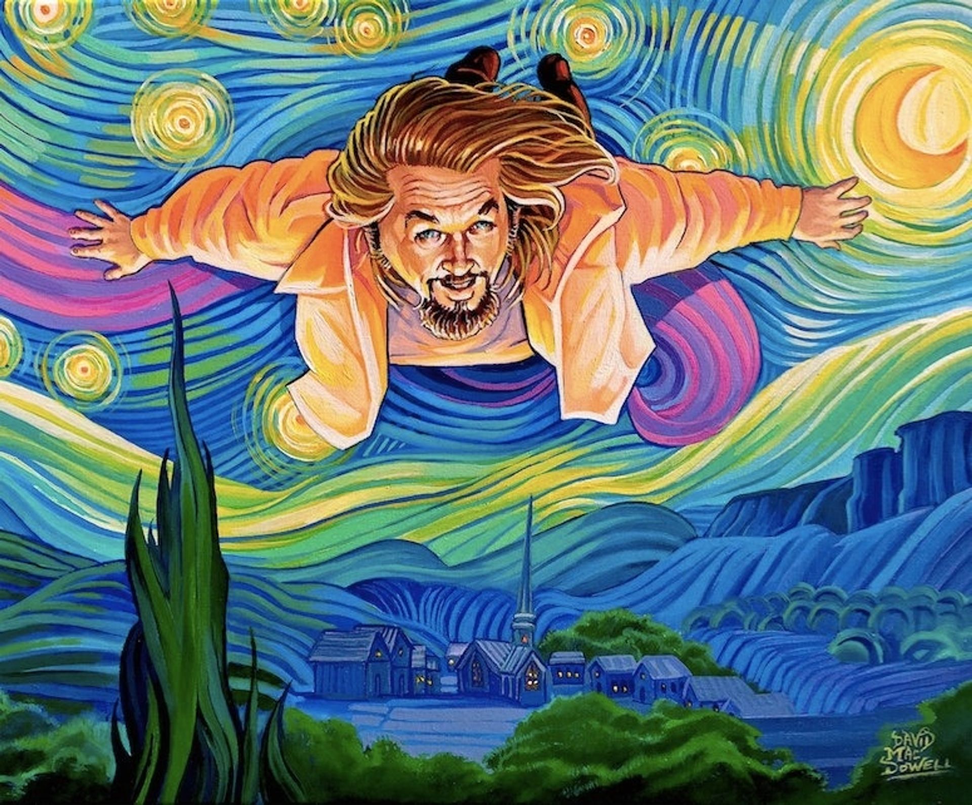 Van Gogh Lebowski by Dave Macdowell