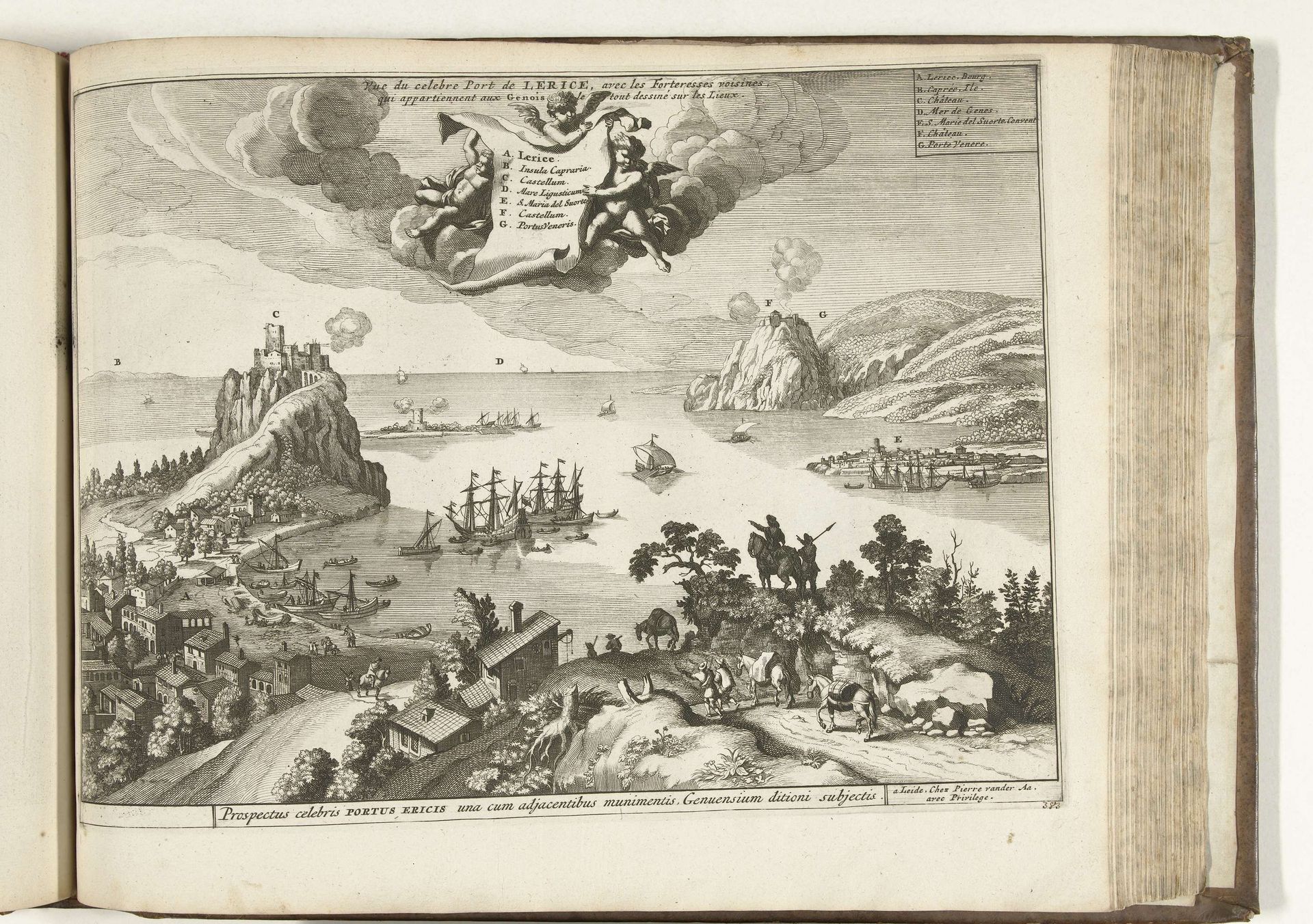 Gezicht op Lerici, 1726 by Anonymous
