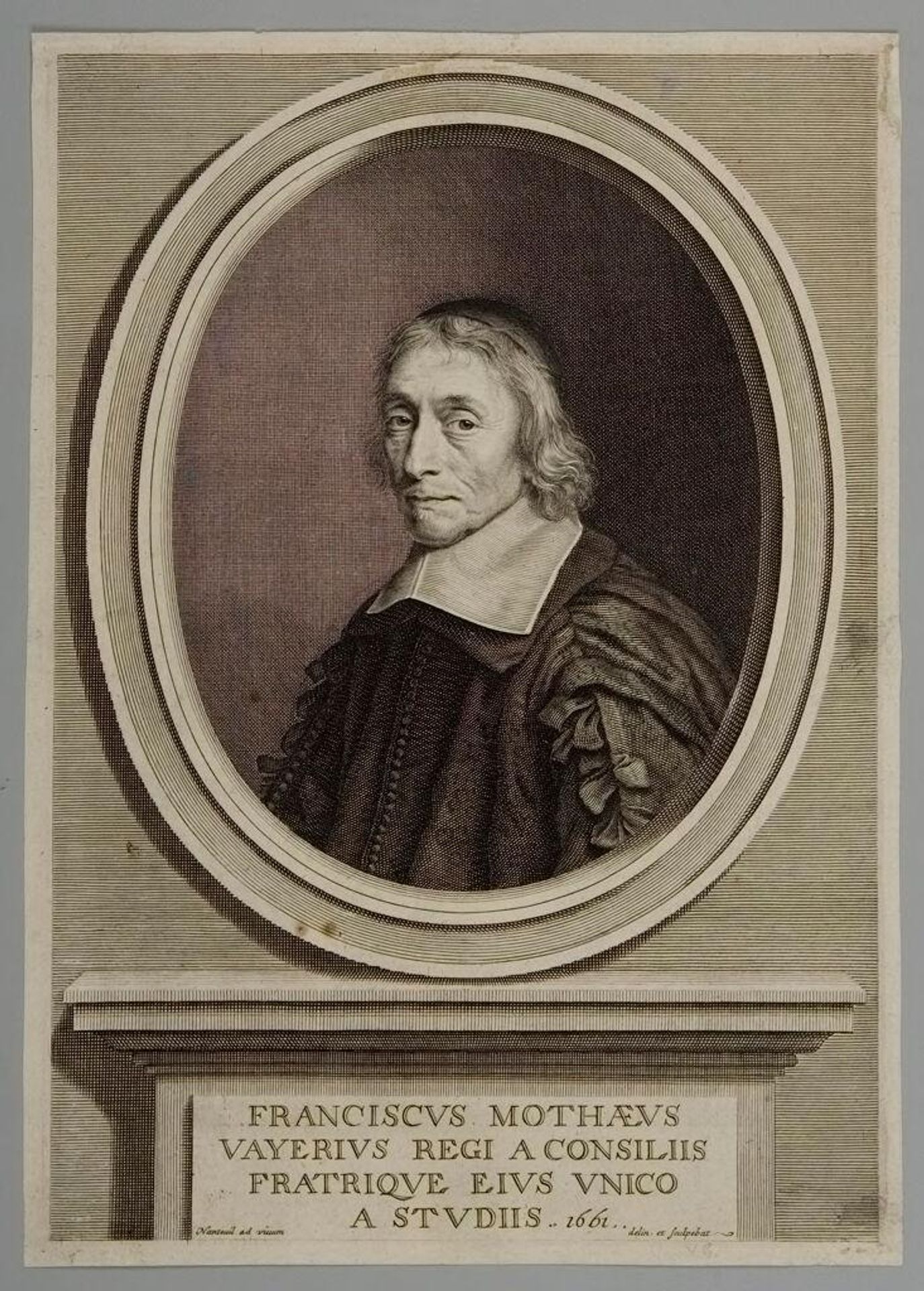 FranÃ§ois de La Mothe Le Vayer by Robert Nanteuil