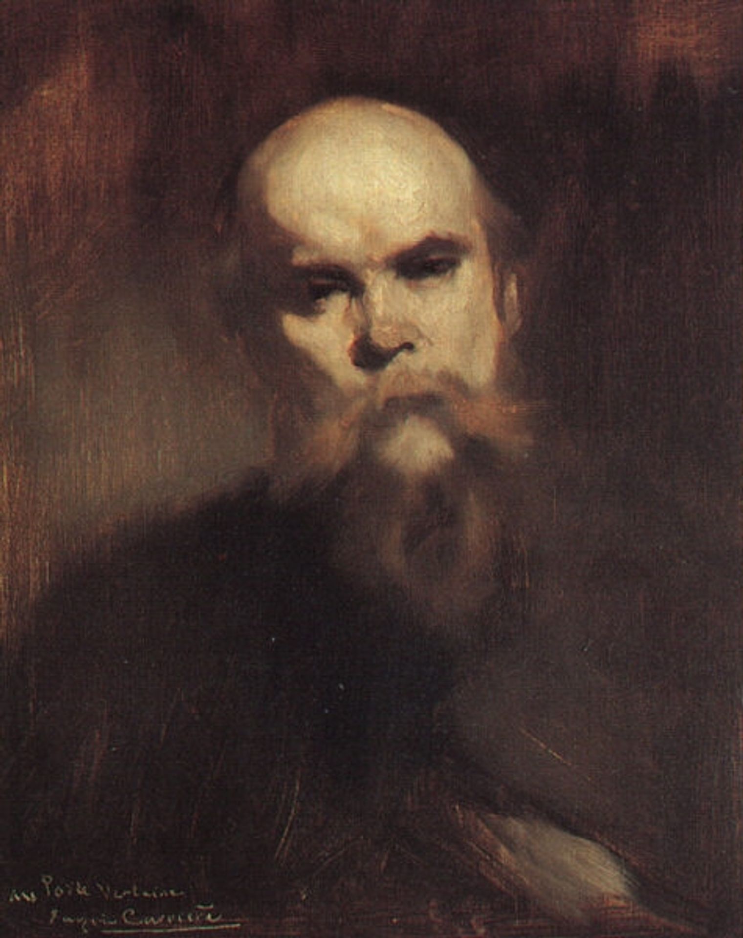 Portrait of Paul Verlaine by Eugene Carriere