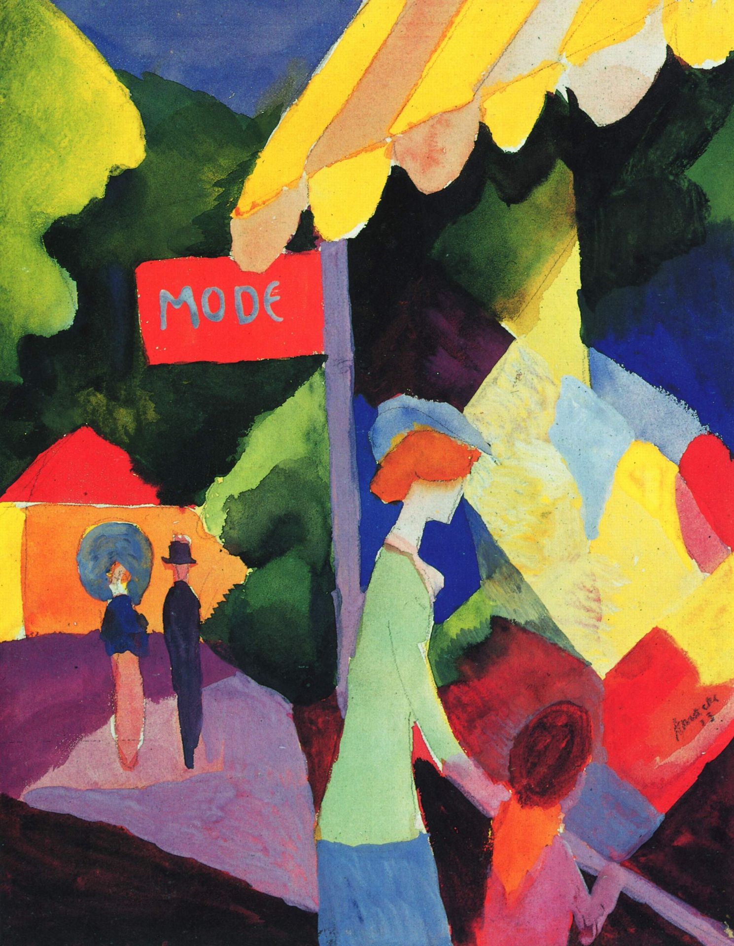 Fashion window by August Macke
