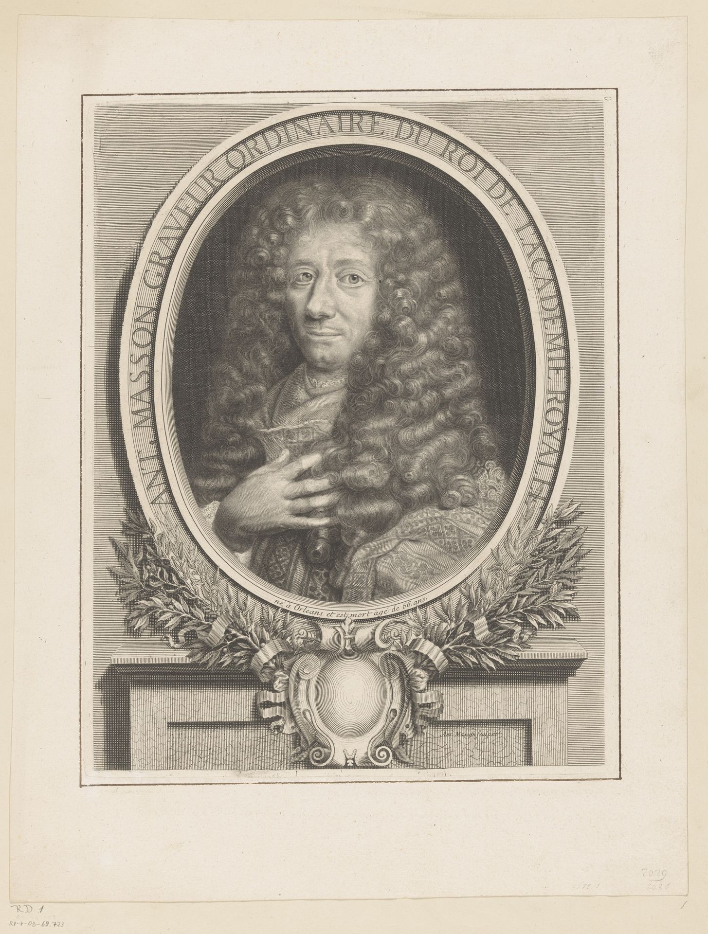 Portret van Antoine Masson by Antoine Masson