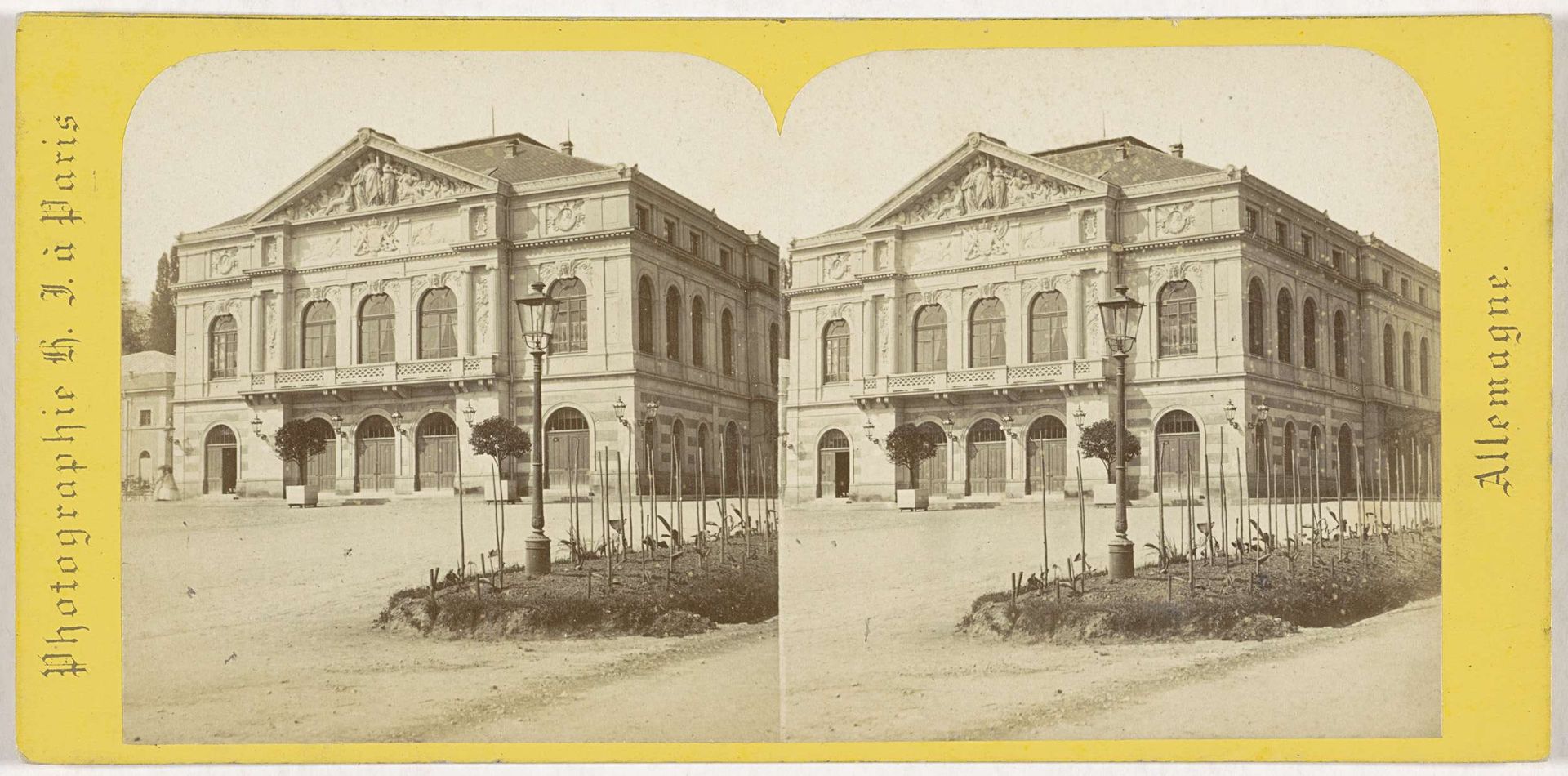 Theater in Baden-Baden, Duitsland by Hippolyte Jouvin