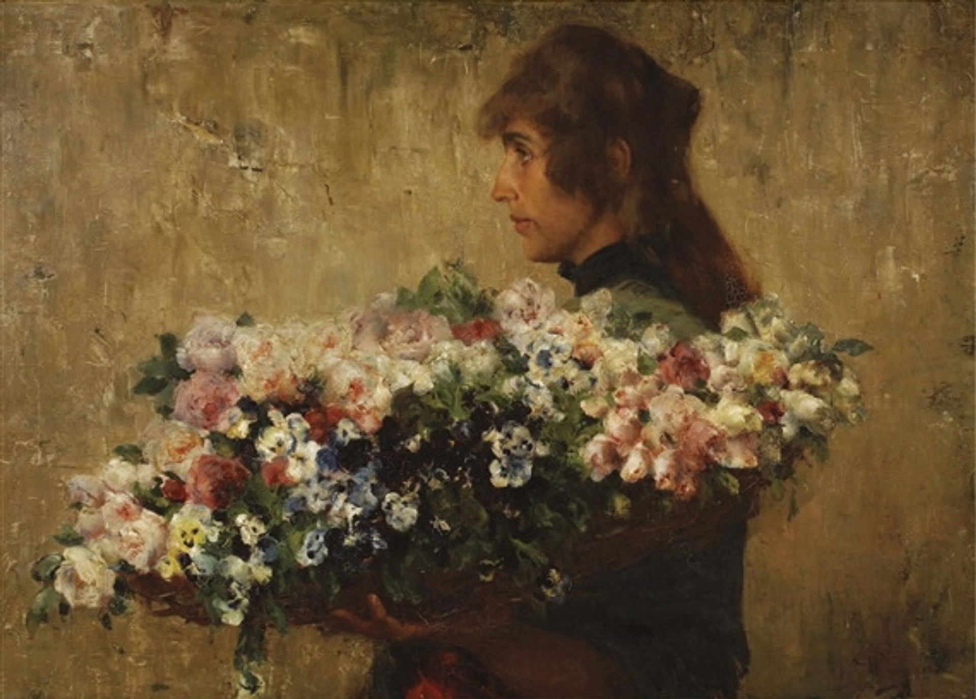 The Flower Seller by Charles Hermans