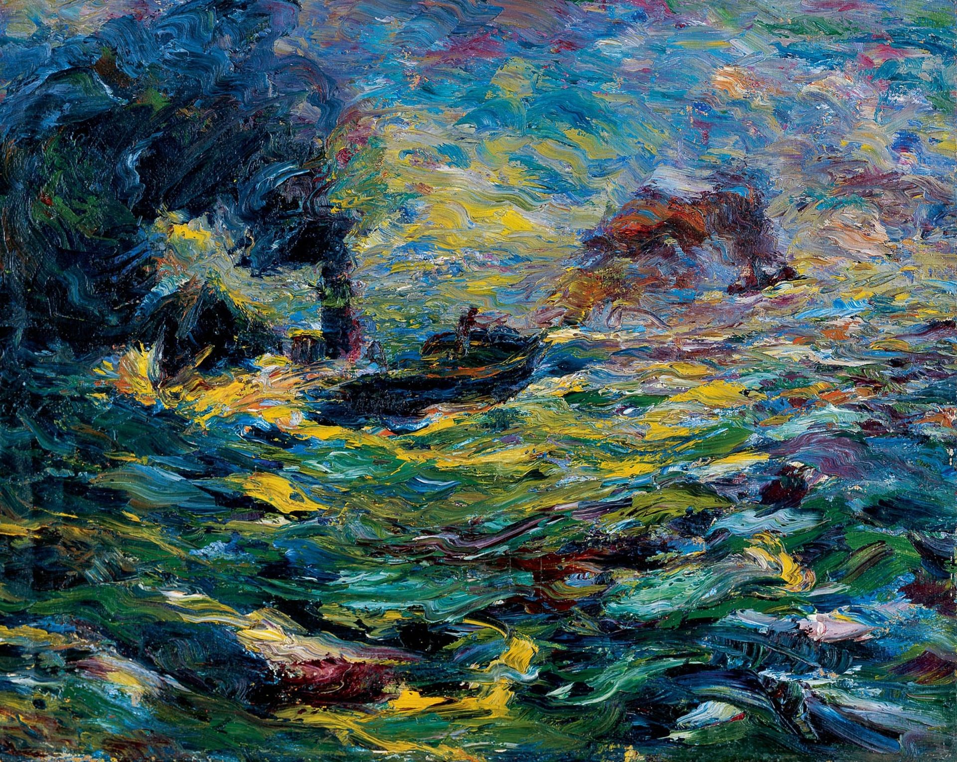 Дымящие пароходы by Emil Nolde