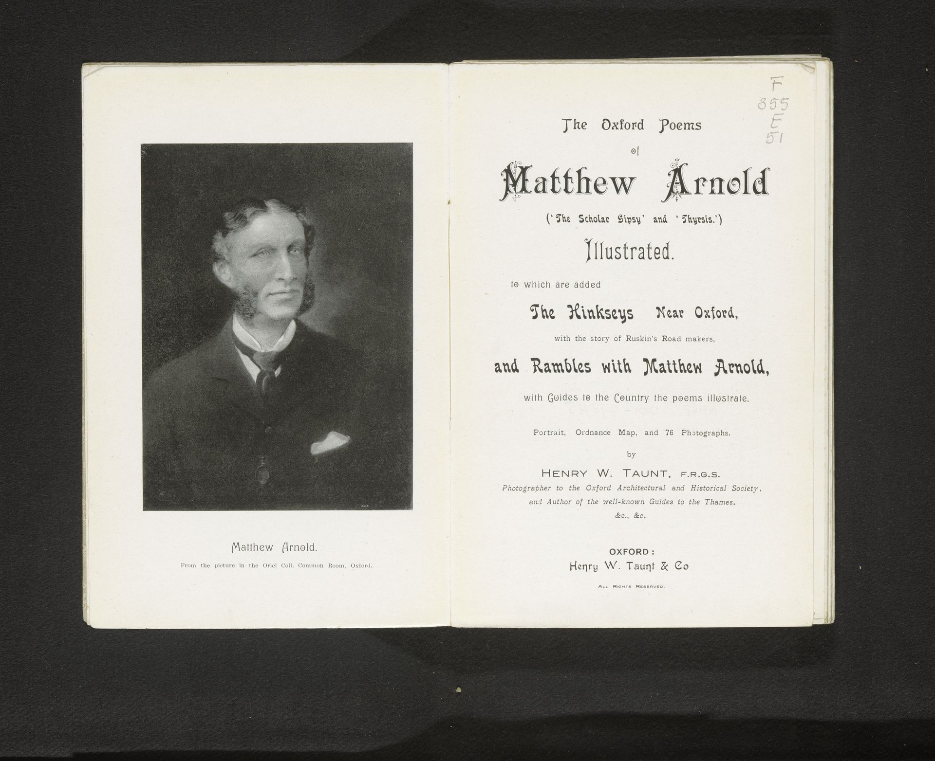 The Oxford poems of Matthew Arnold ('the scholar gipsy and thyrsis') illustrated by Henry W. Taunt