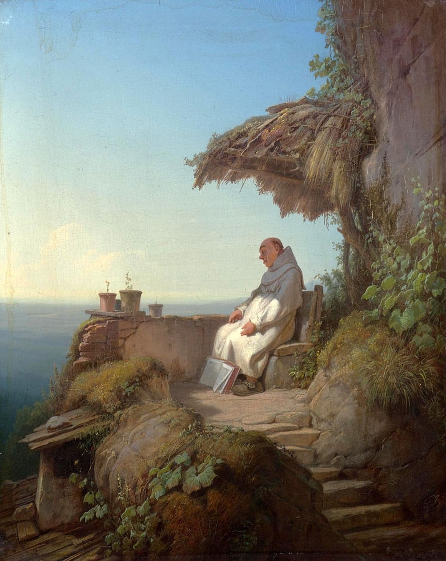 The Sleeping Hermit by Carl Spitzweg