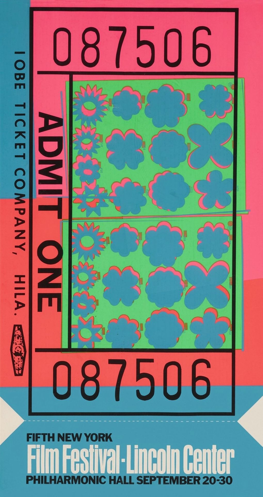 Lincoln Center Ticket by Andy Warhol